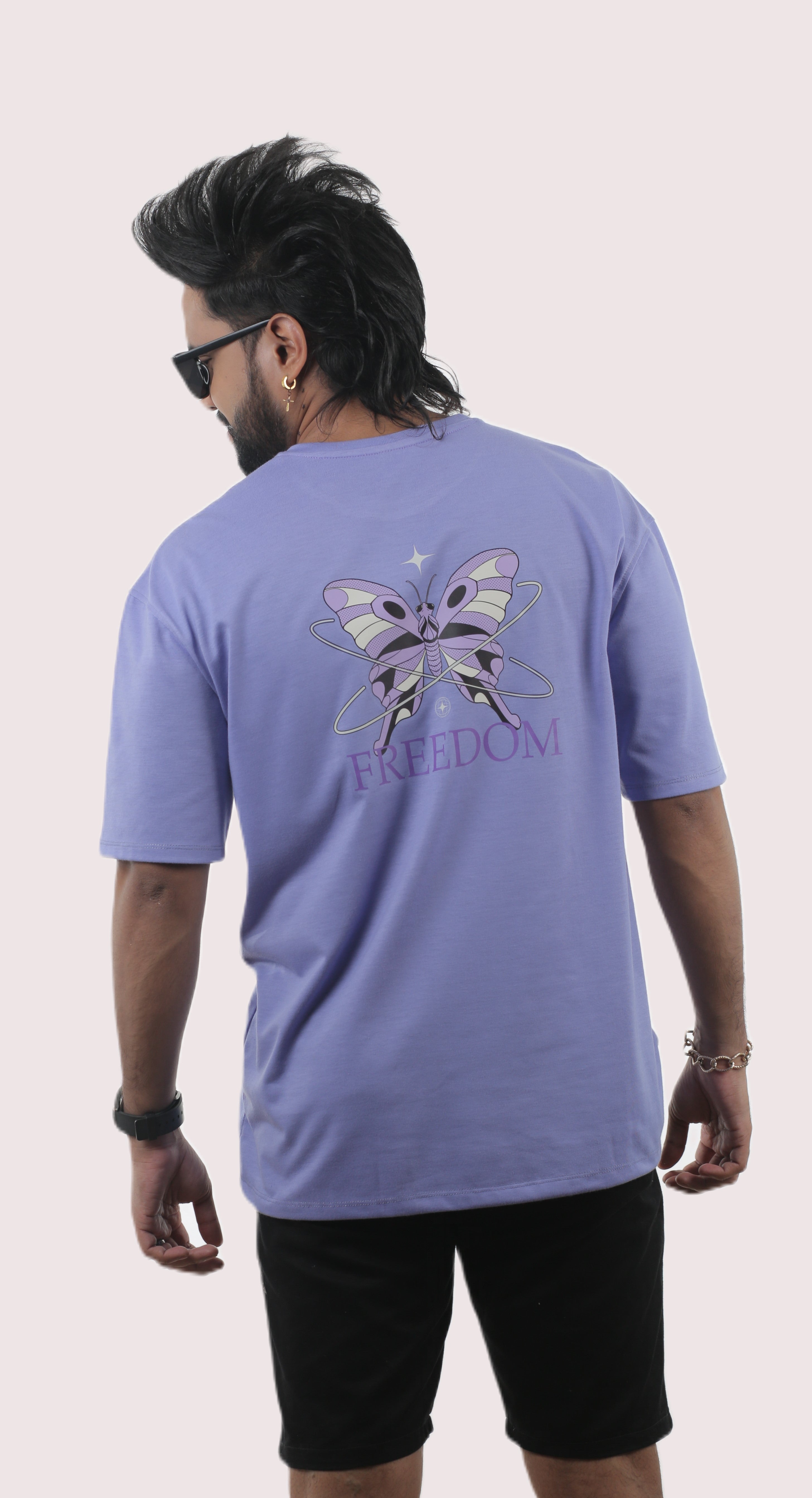 Freedom Butterfly Unisex Oversized Tee