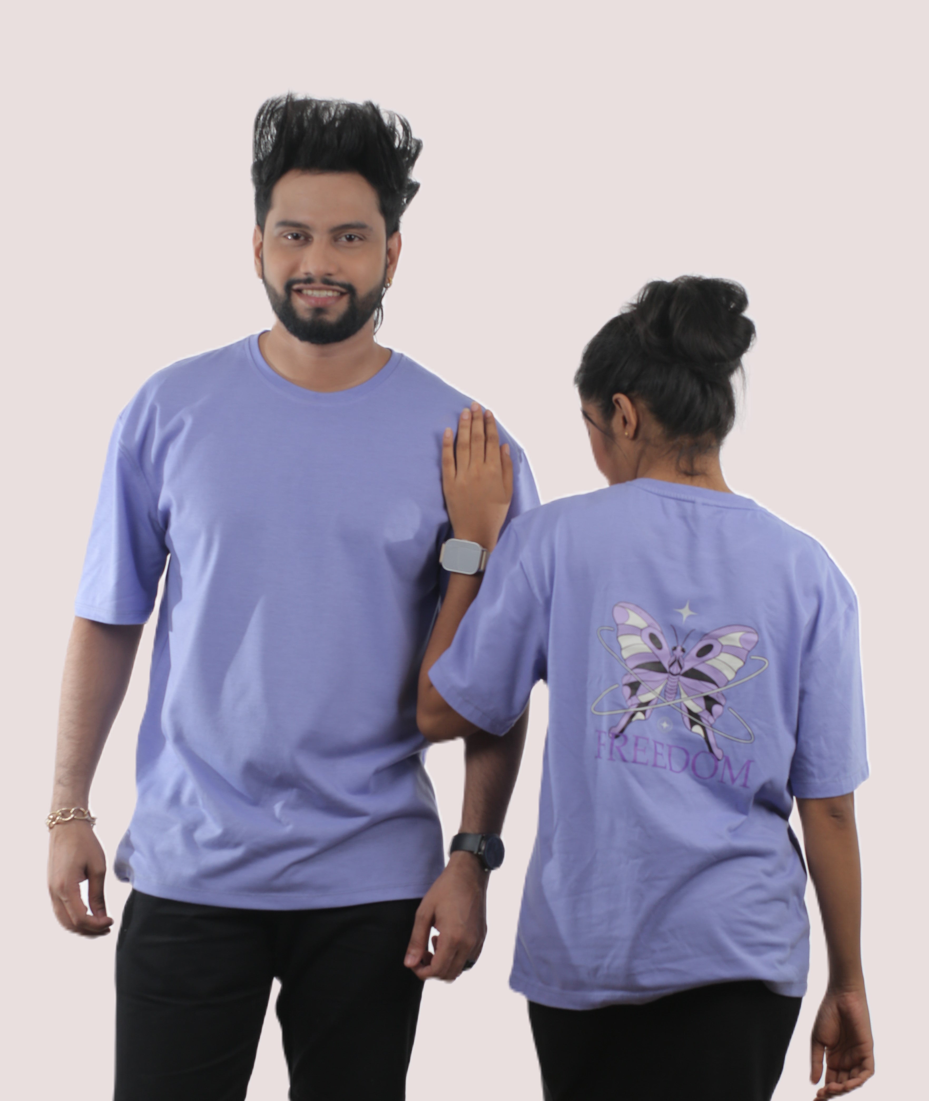 Freedom Butterfly Unisex Oversized Tee