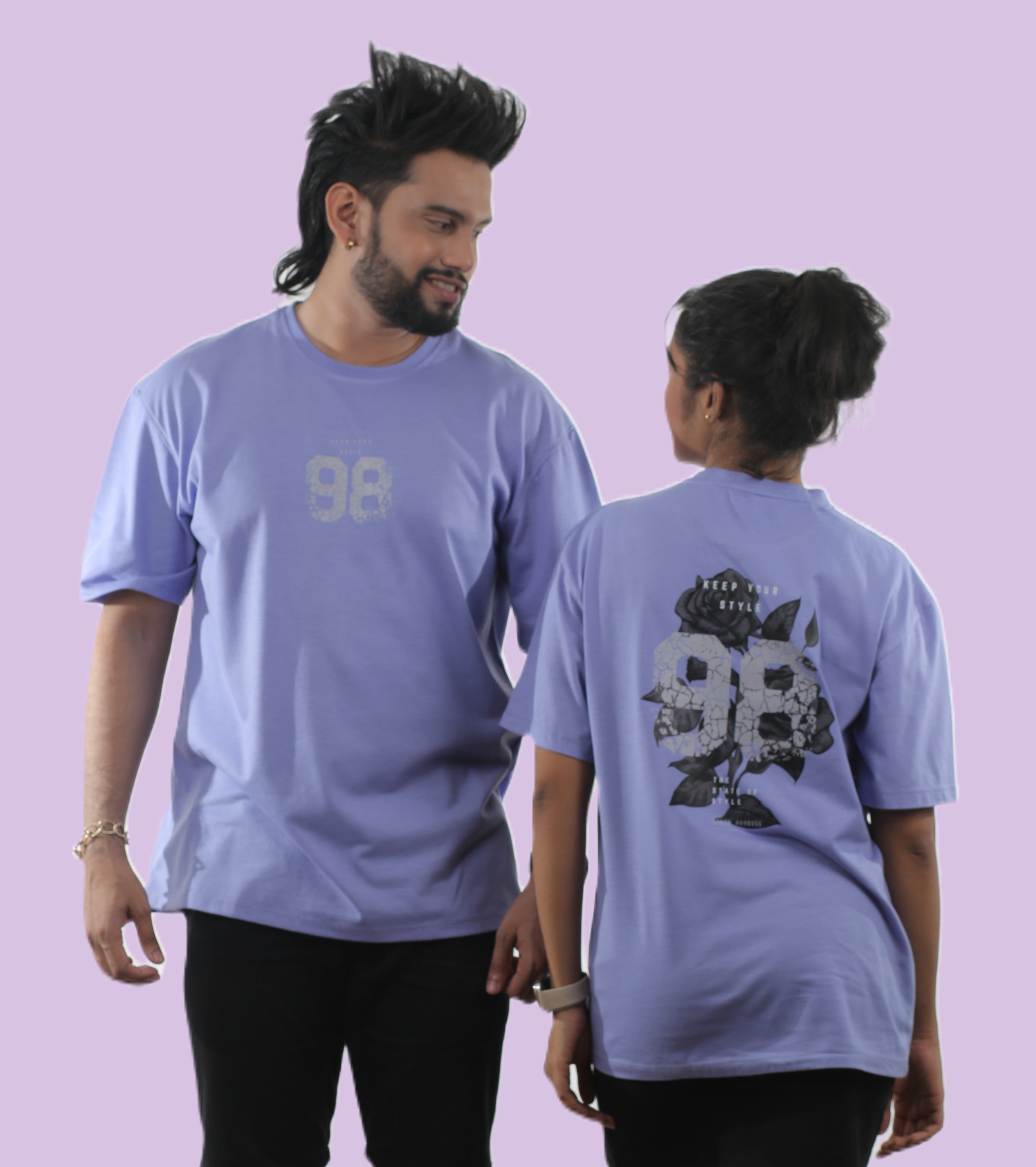 98 Floral Unisex Oversized Tee