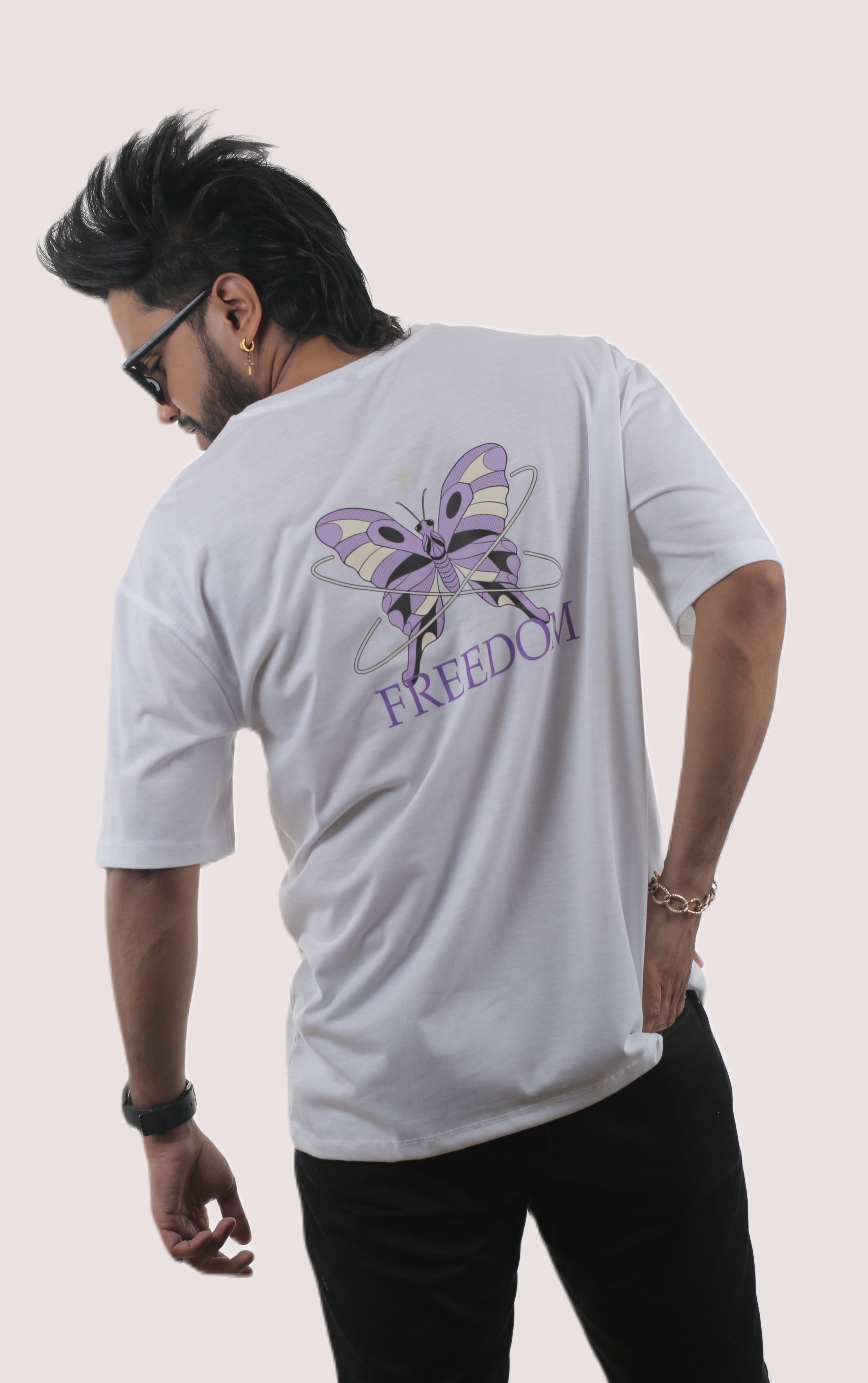 Freedom Butterfly Unisex Oversized Tee