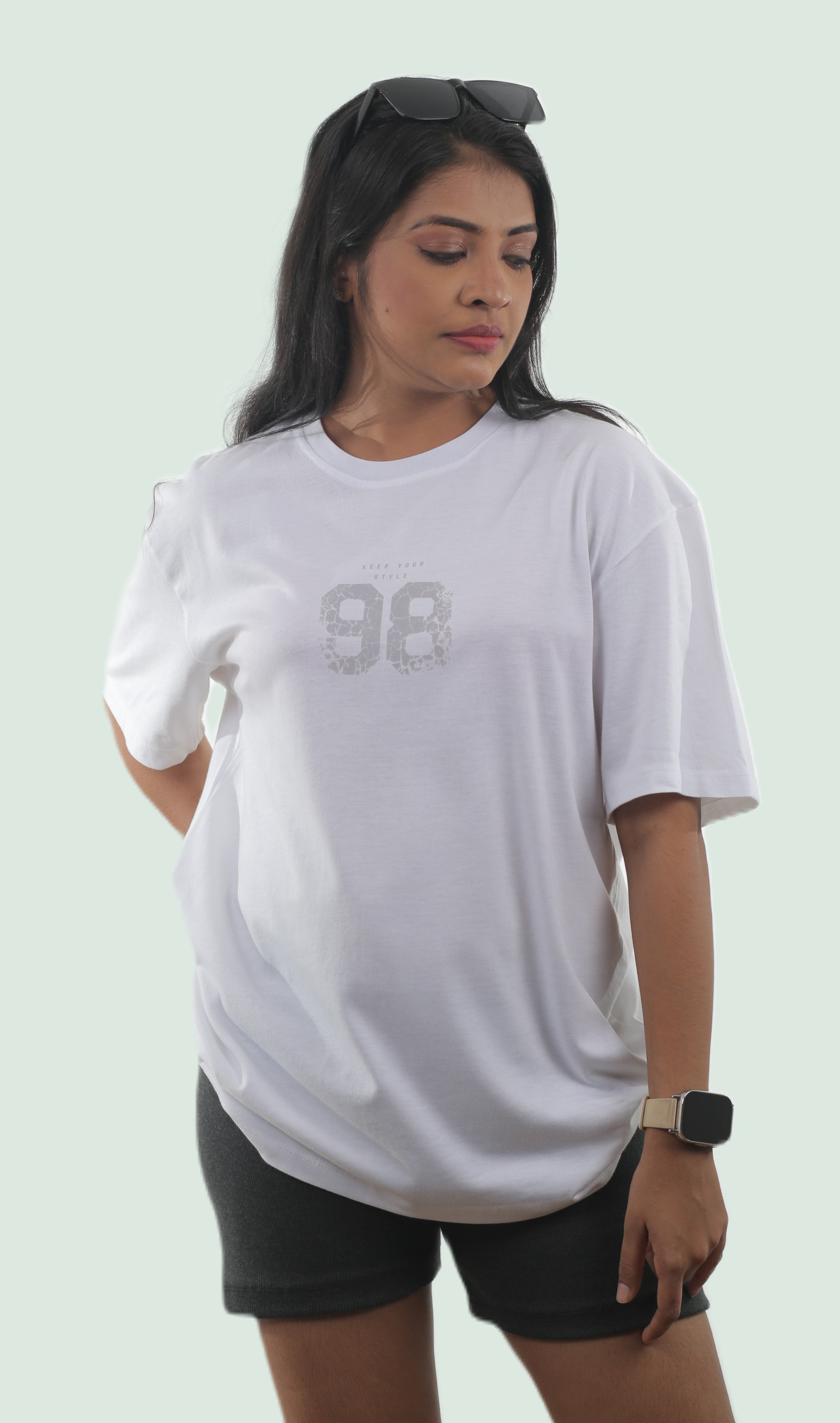 98 Floral Unisex Oversized Tee