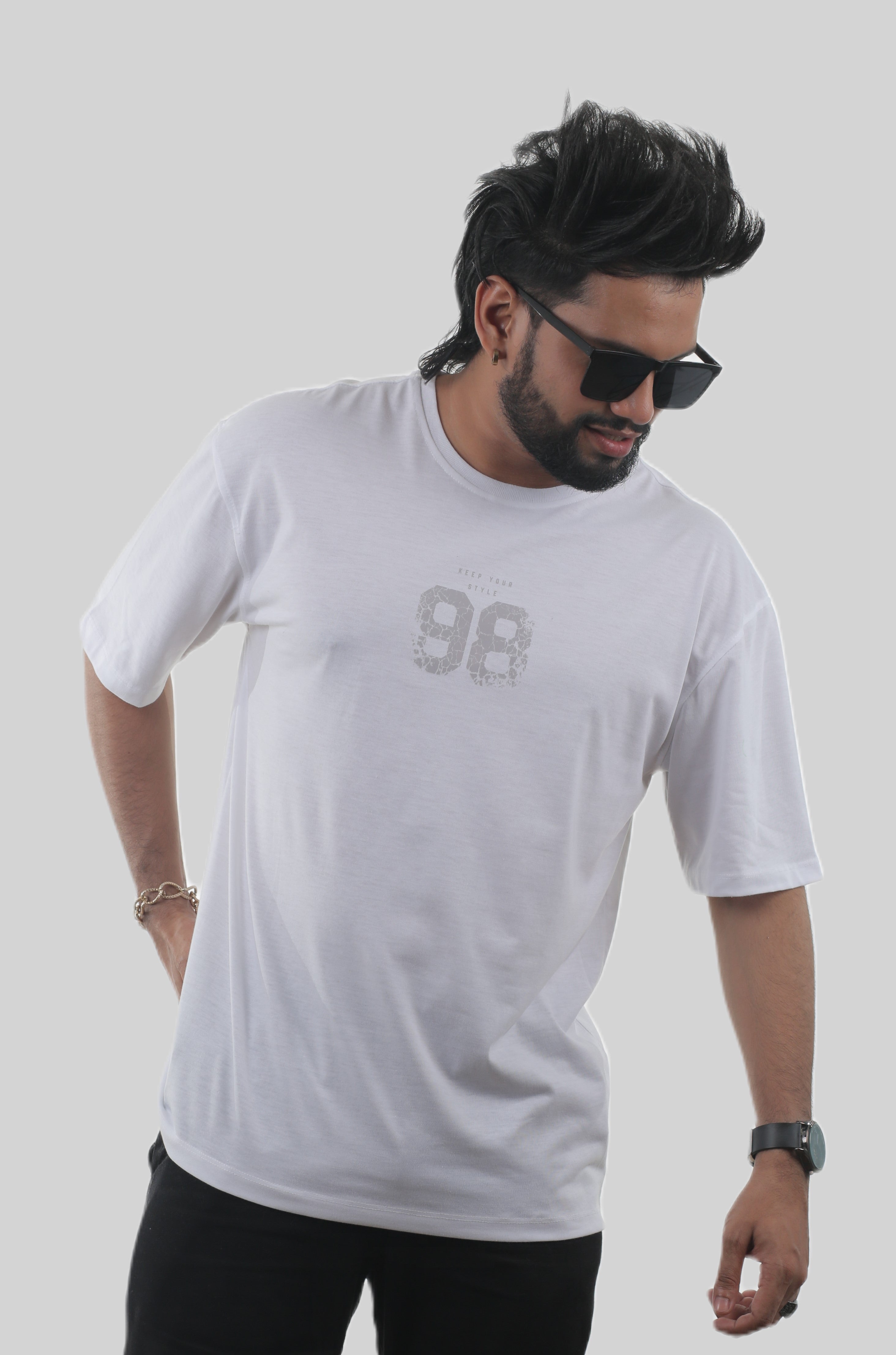 98 Floral Unisex Oversized Tee