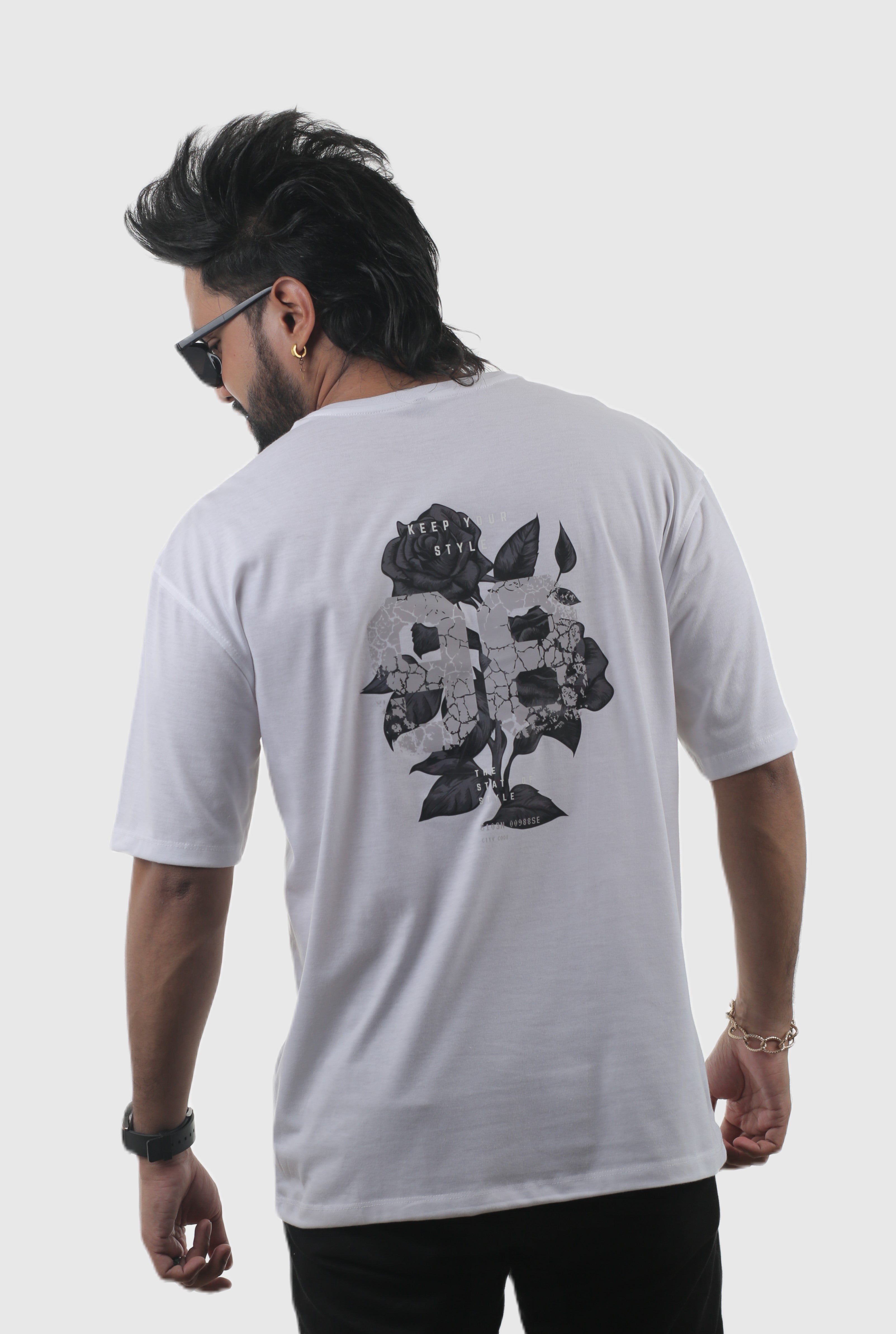 98 Floral Unisex Oversized Tee