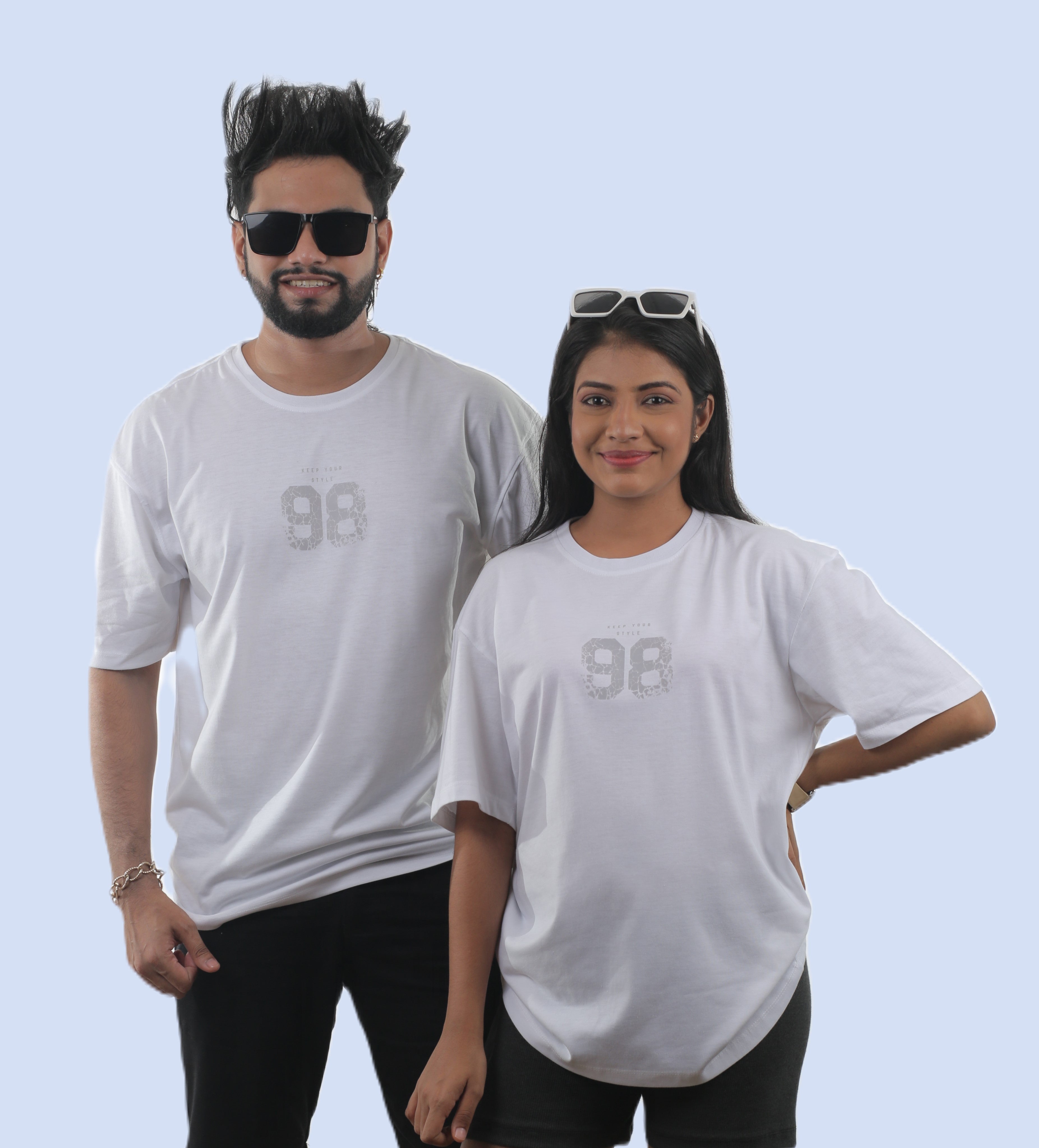 98 Floral Unisex Oversized Tee