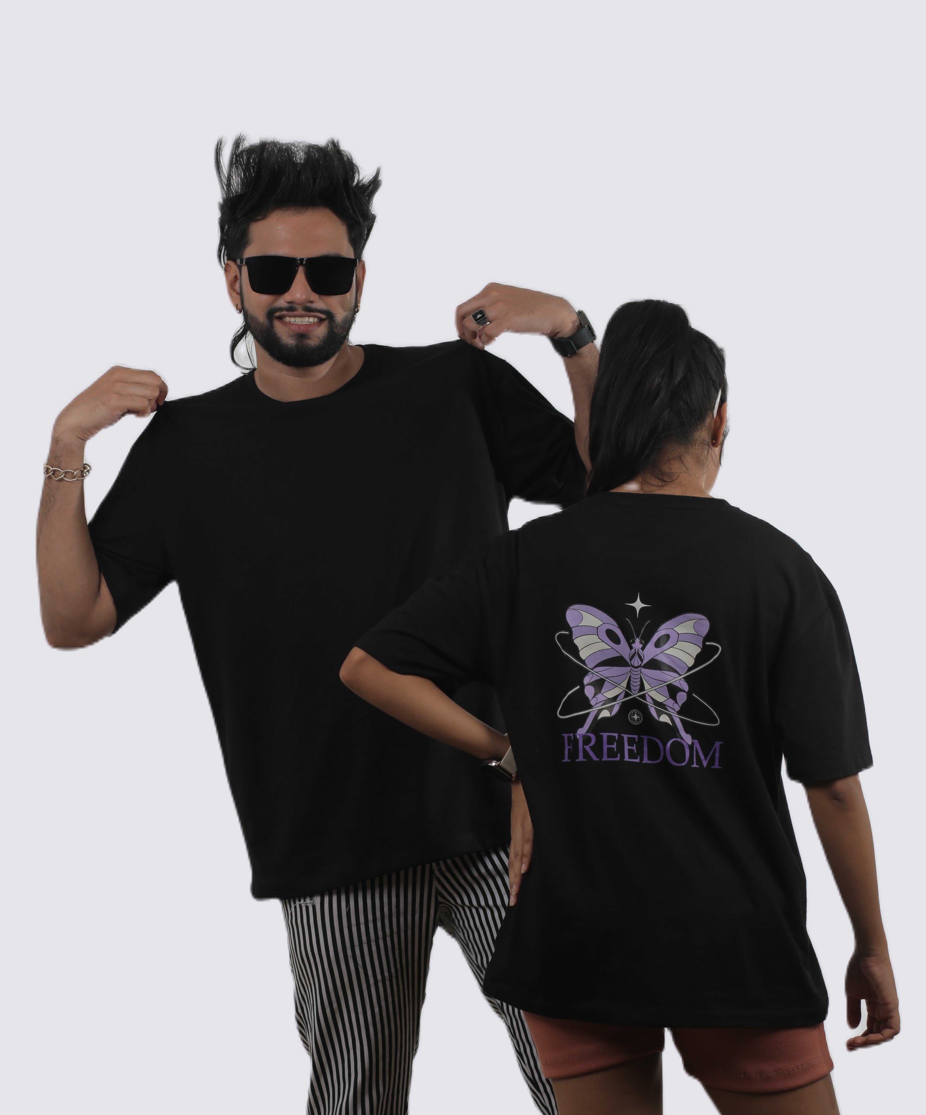 Freedom Butterfly Unisex Oversized Tee