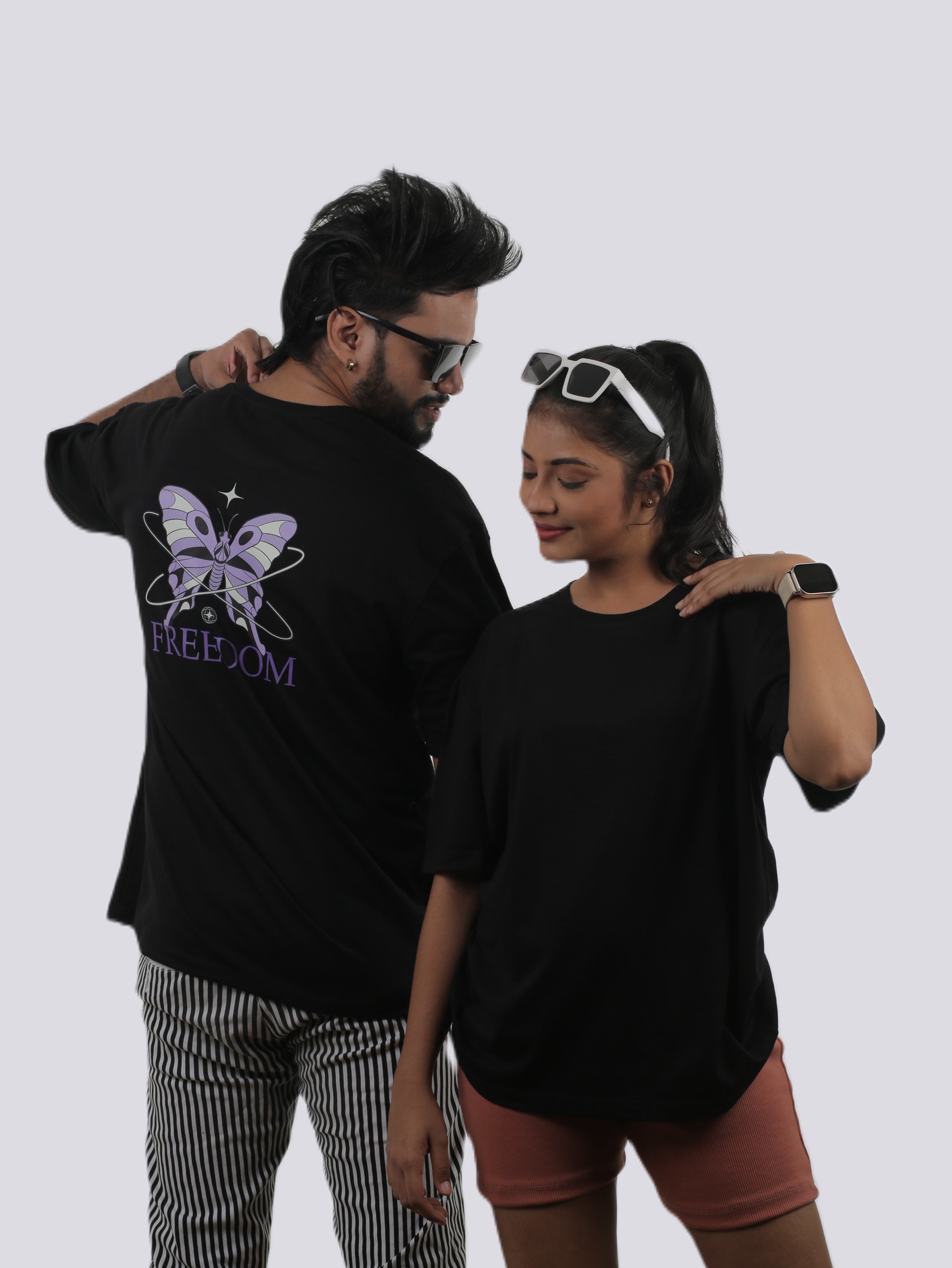 Freedom Butterfly Unisex Oversized Tee