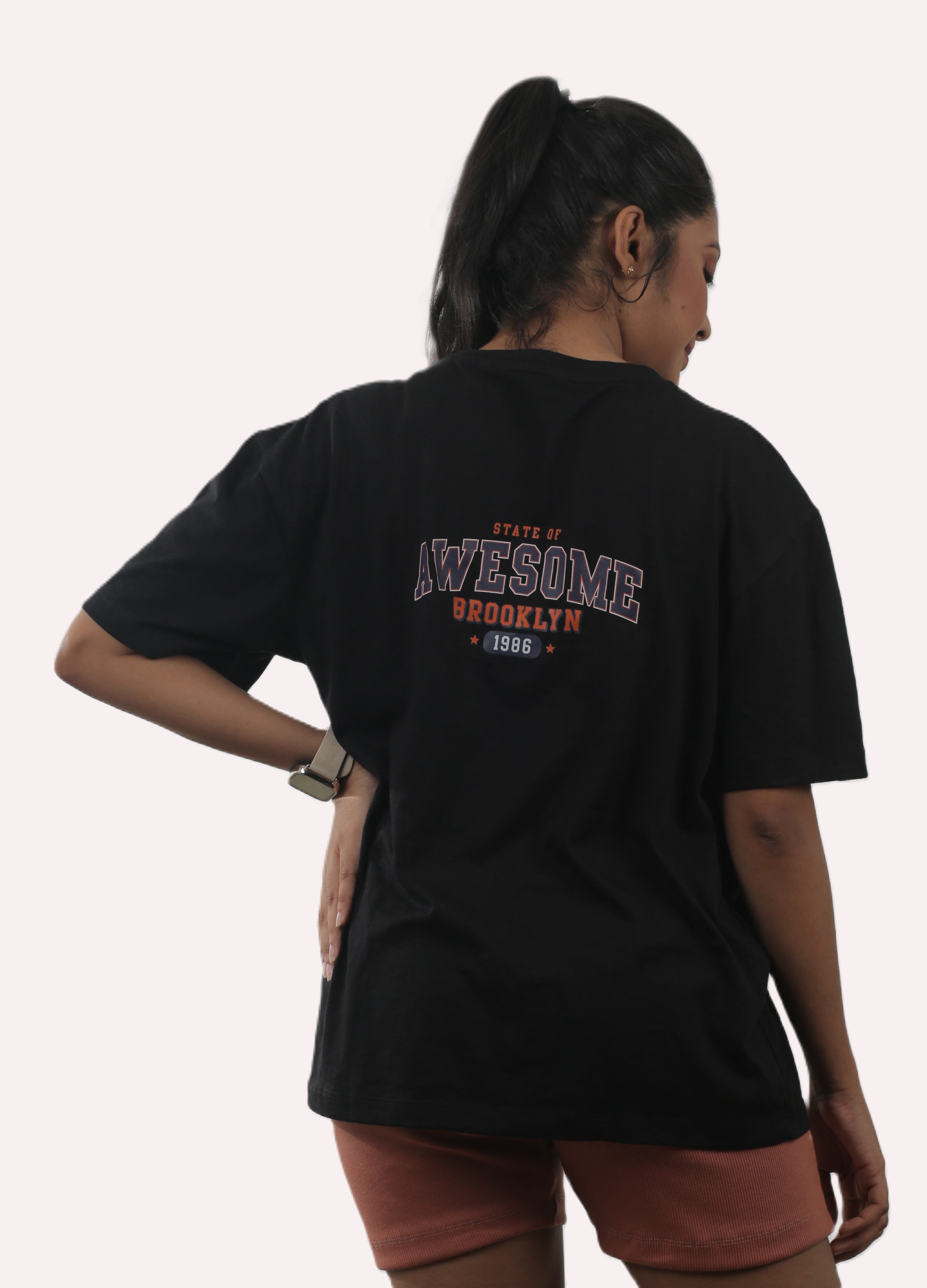 Awesome Brooklyn Unisex Oversized Tee