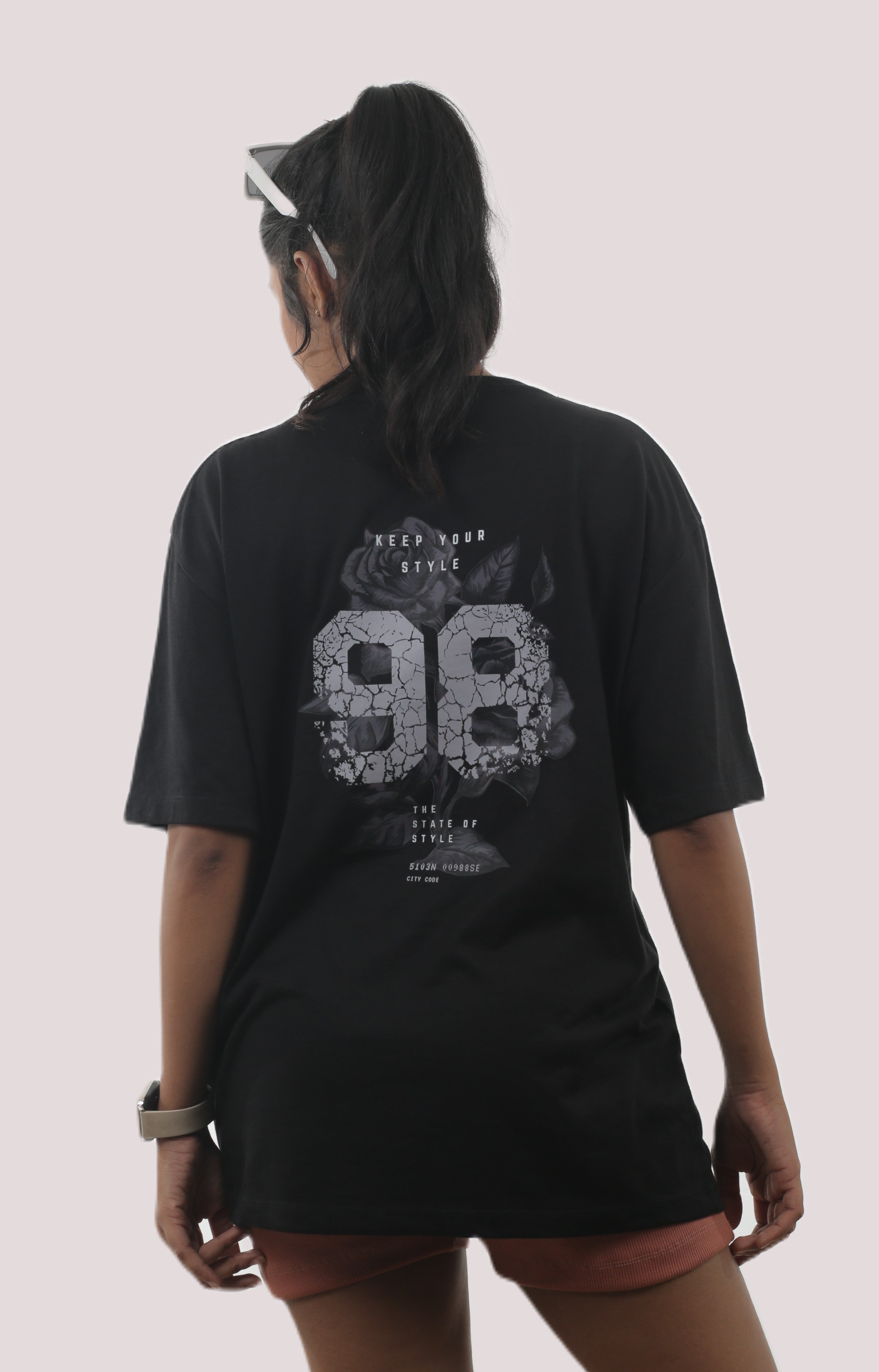 98 Floral Unisex Oversized Tee