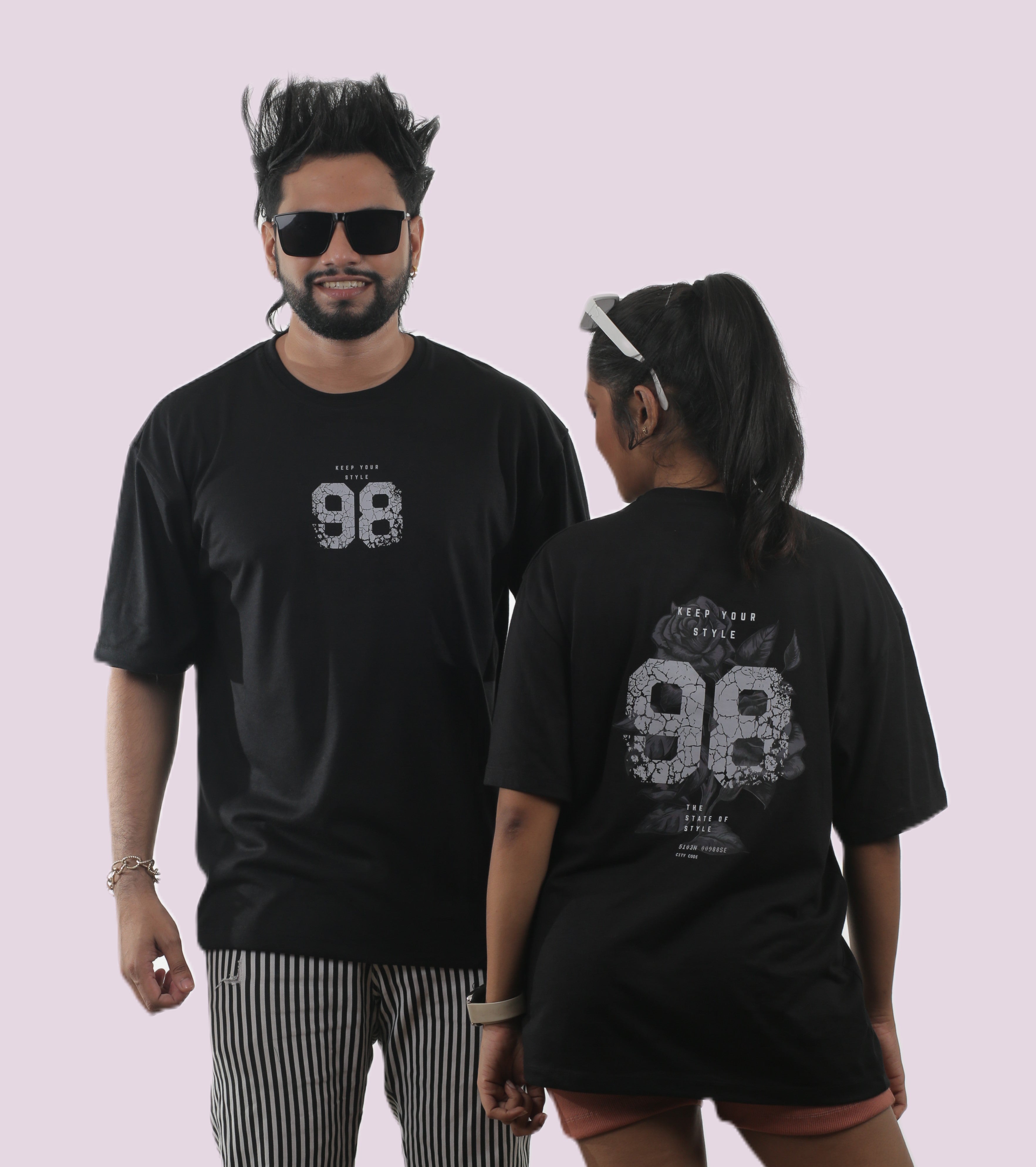 98 Floral Unisex Oversized Tee