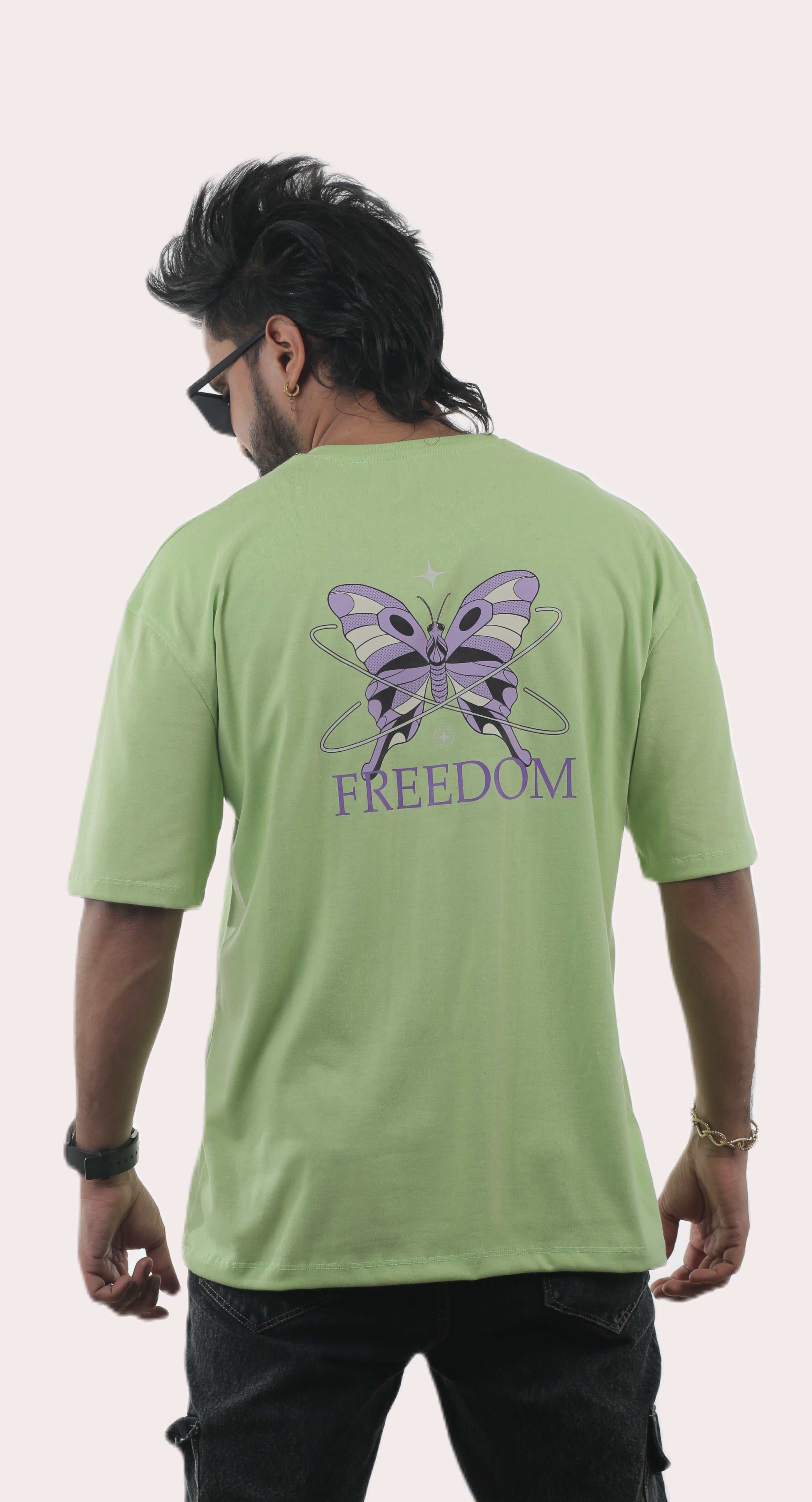 Freedom Butterfly Unisex Oversized Tee