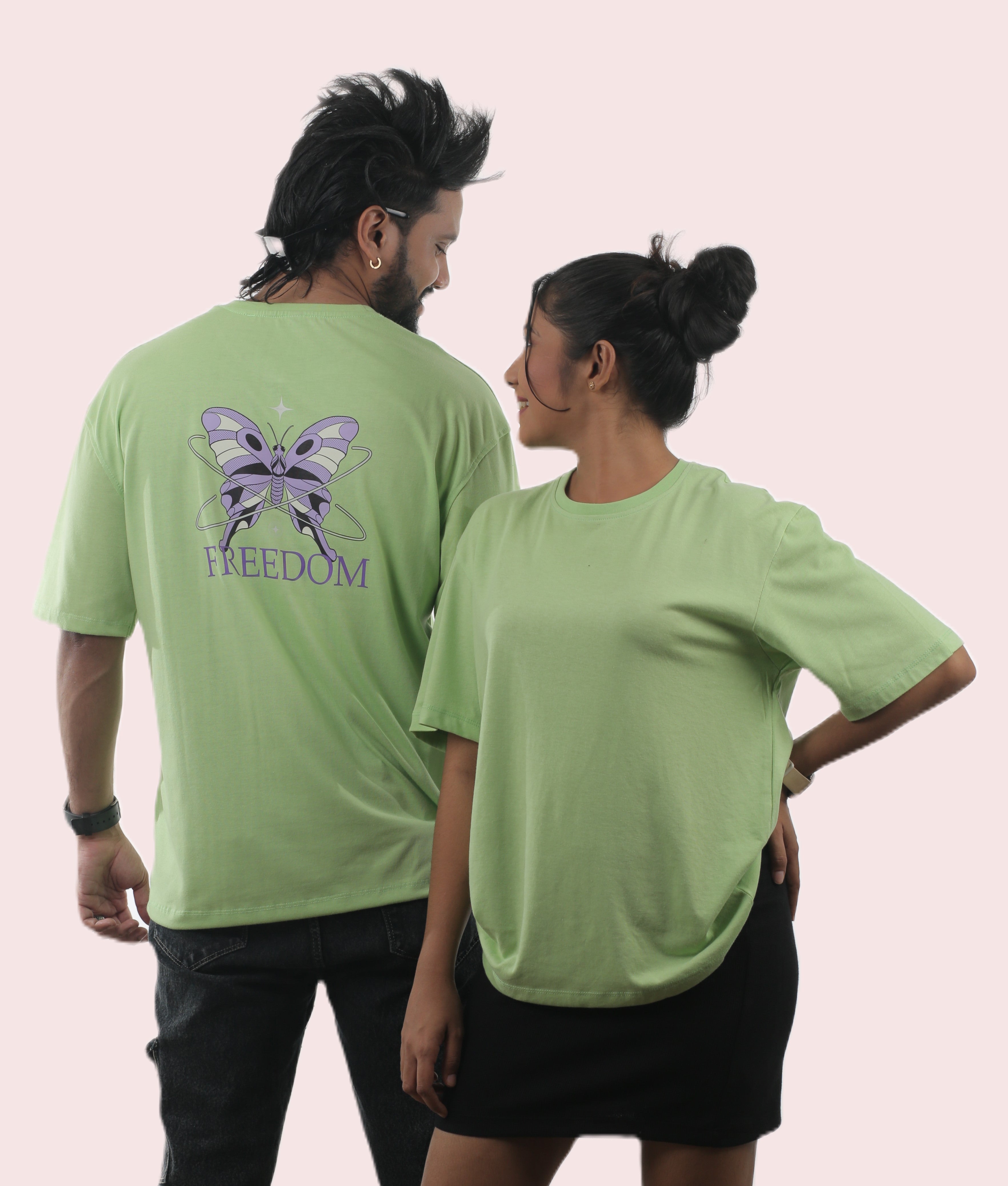 Freedom Butterfly Unisex Oversized Tee