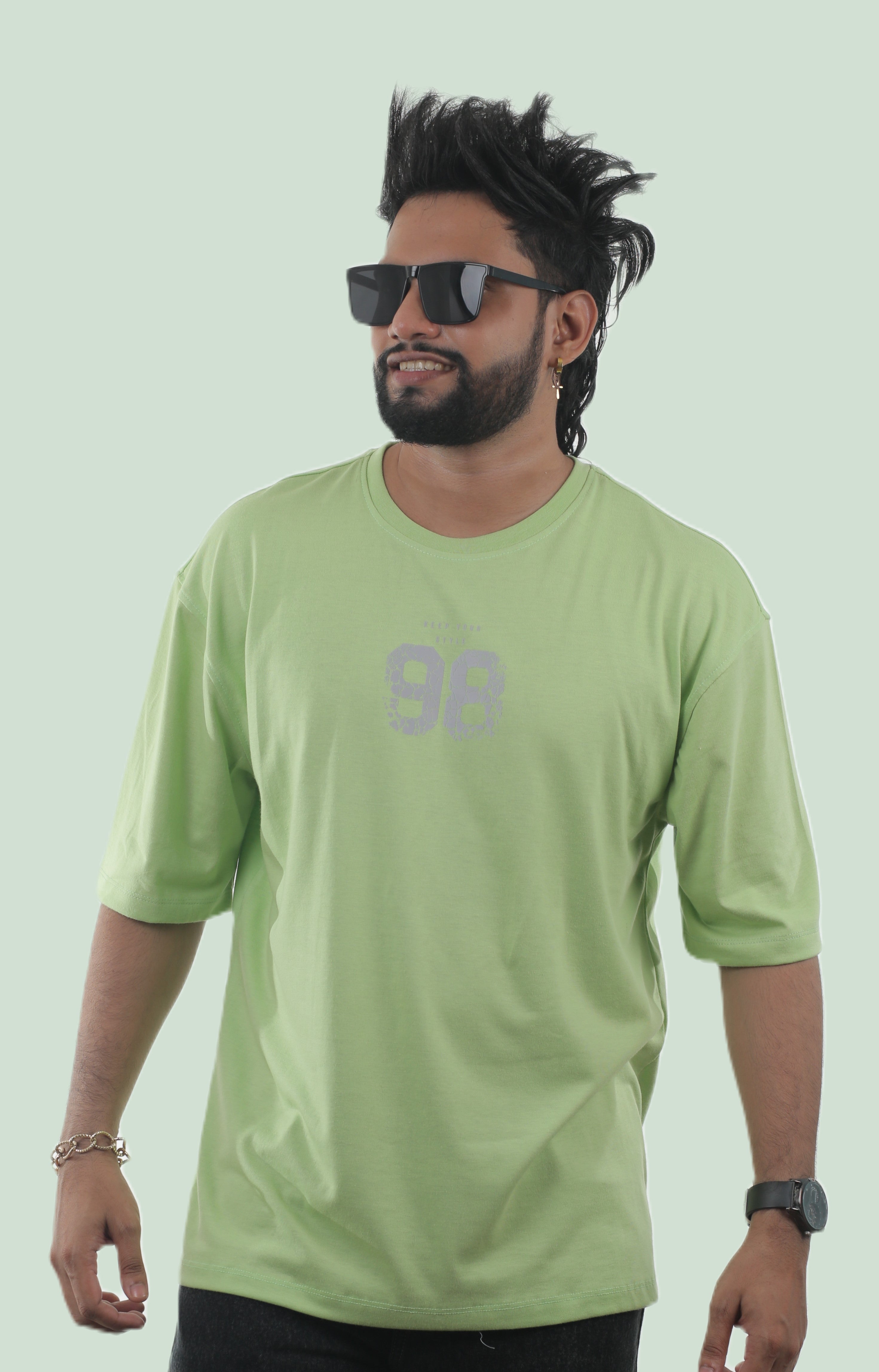 98 Floral Unisex Oversized Tee