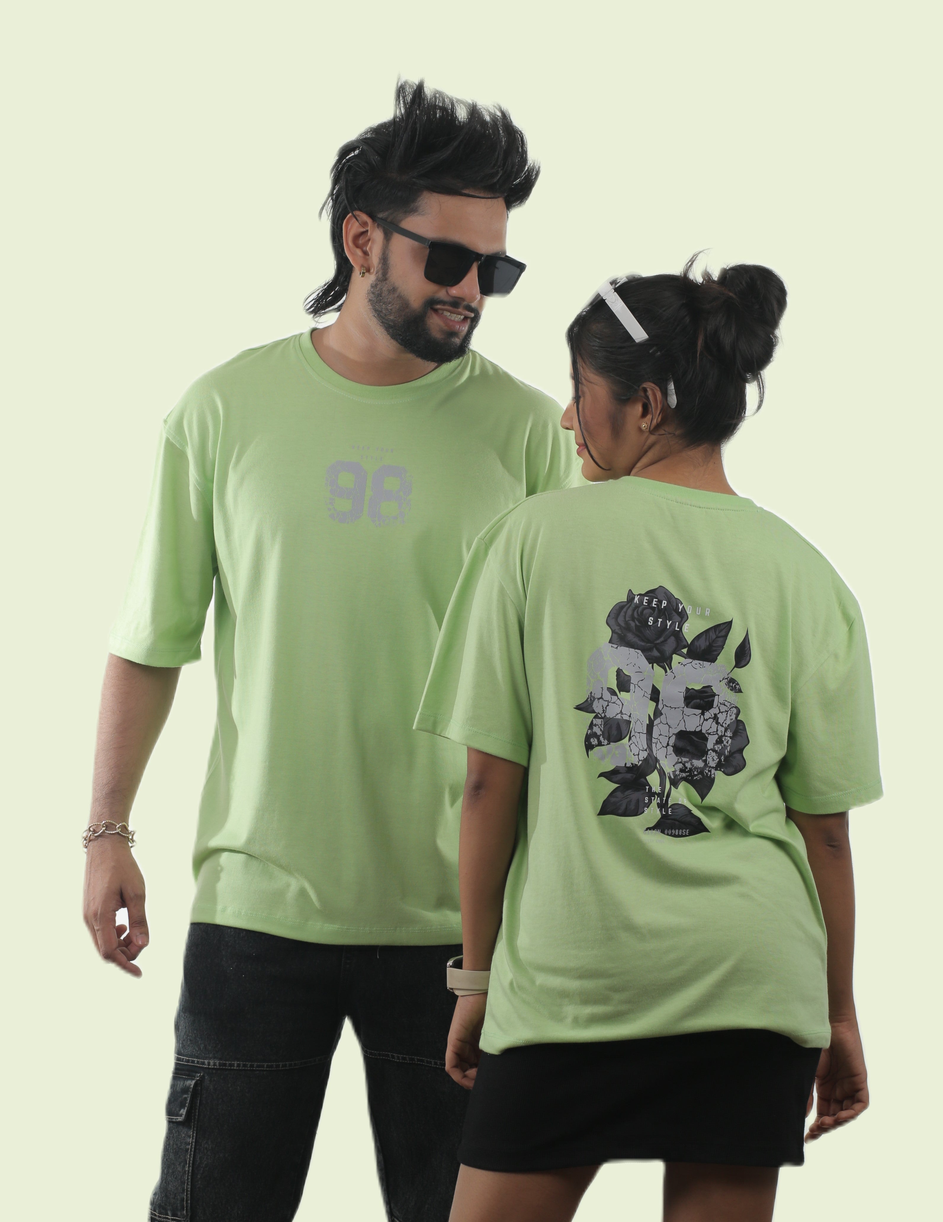 98 Floral Unisex Oversized Tee