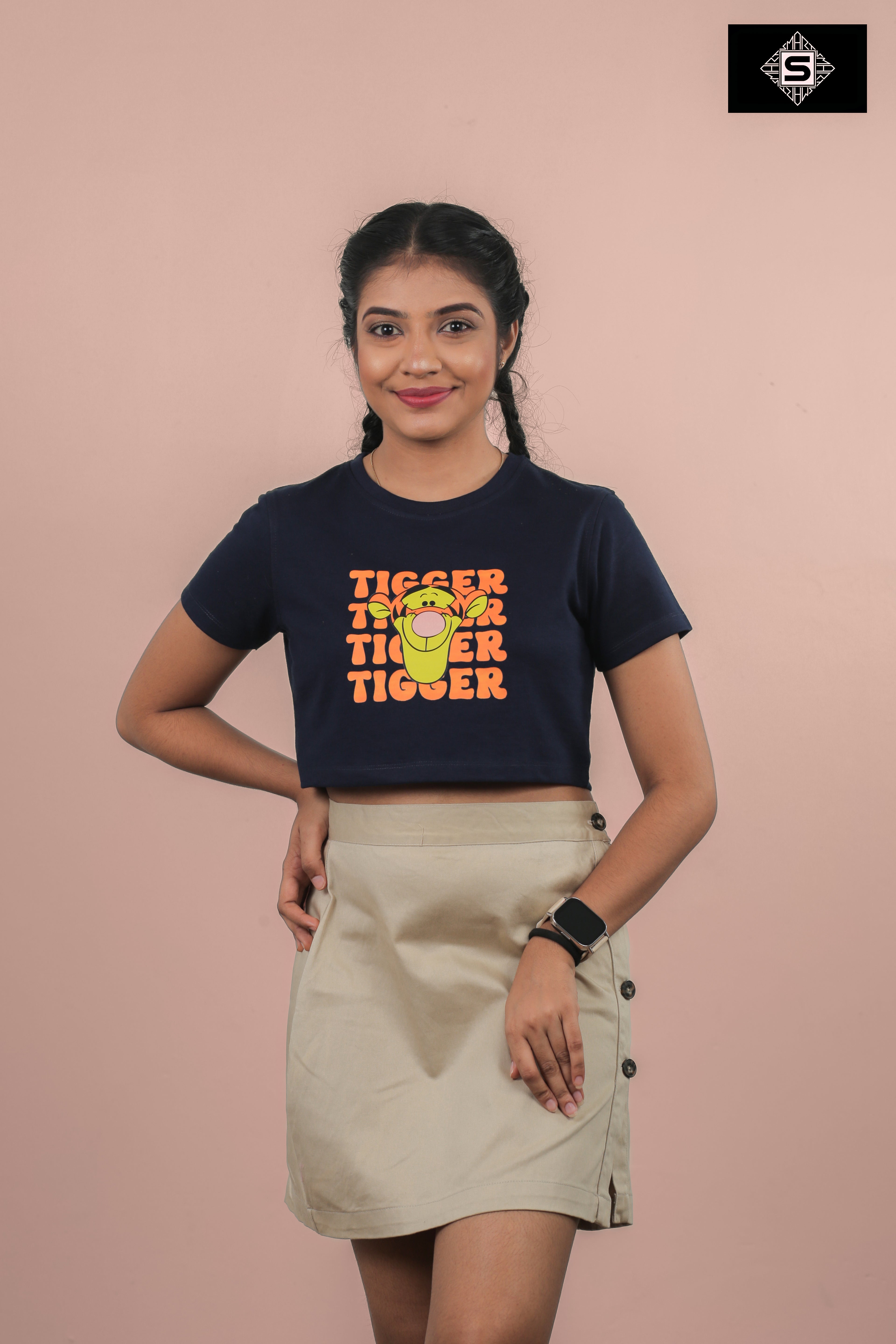 Classic Tigger Print Crop Top