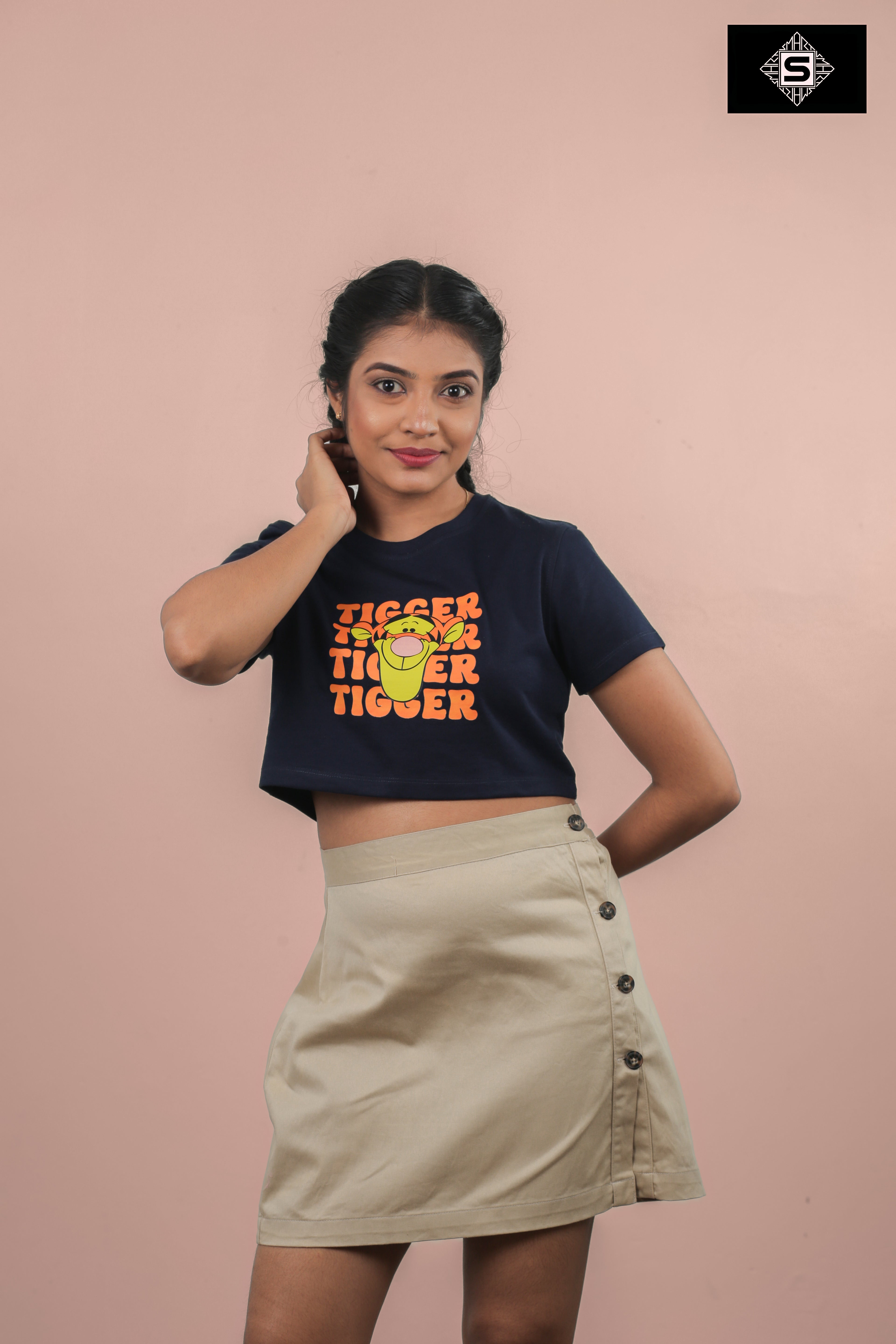 Classic Tigger Print Crop Top