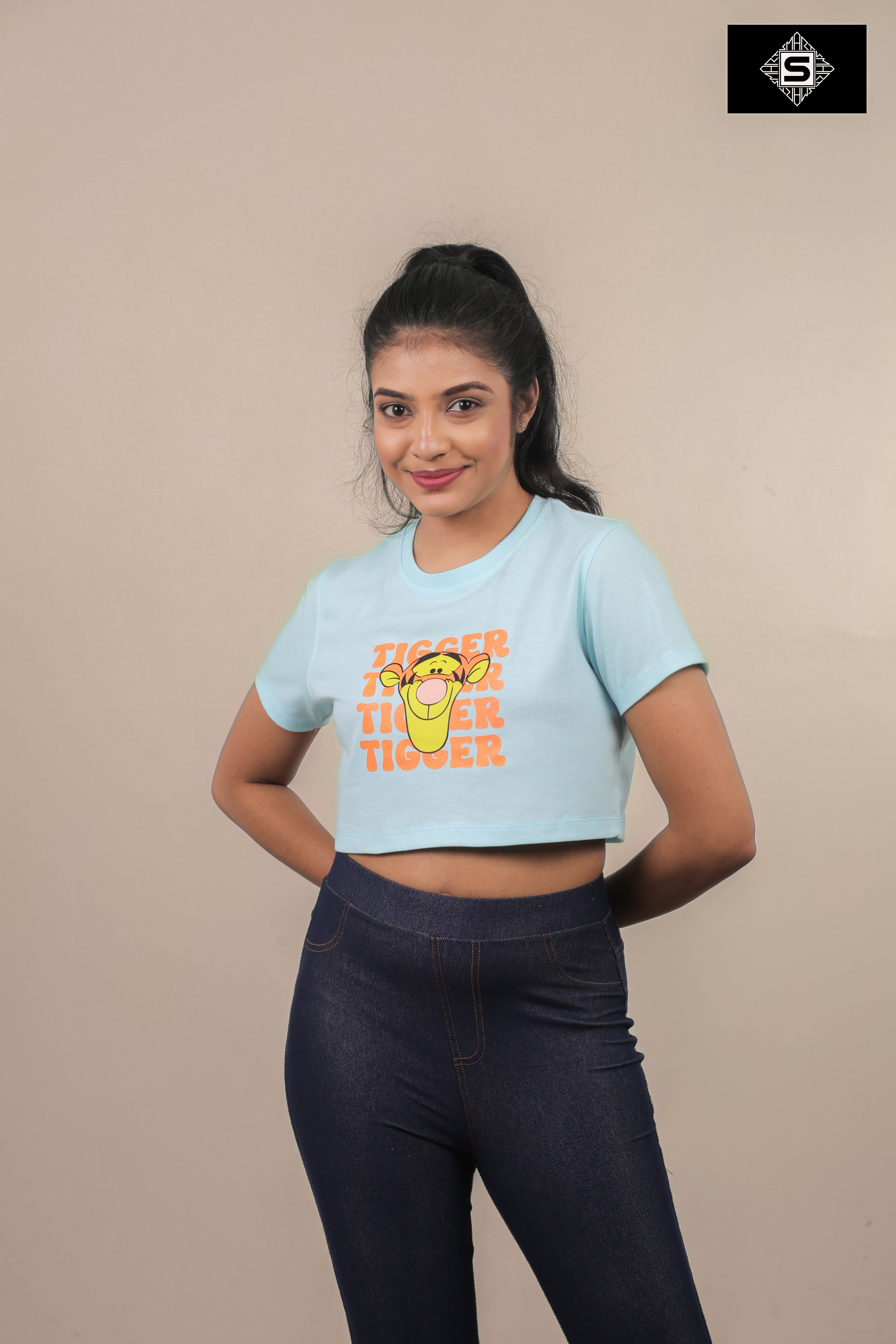 Classic Tigger Print Crop Top