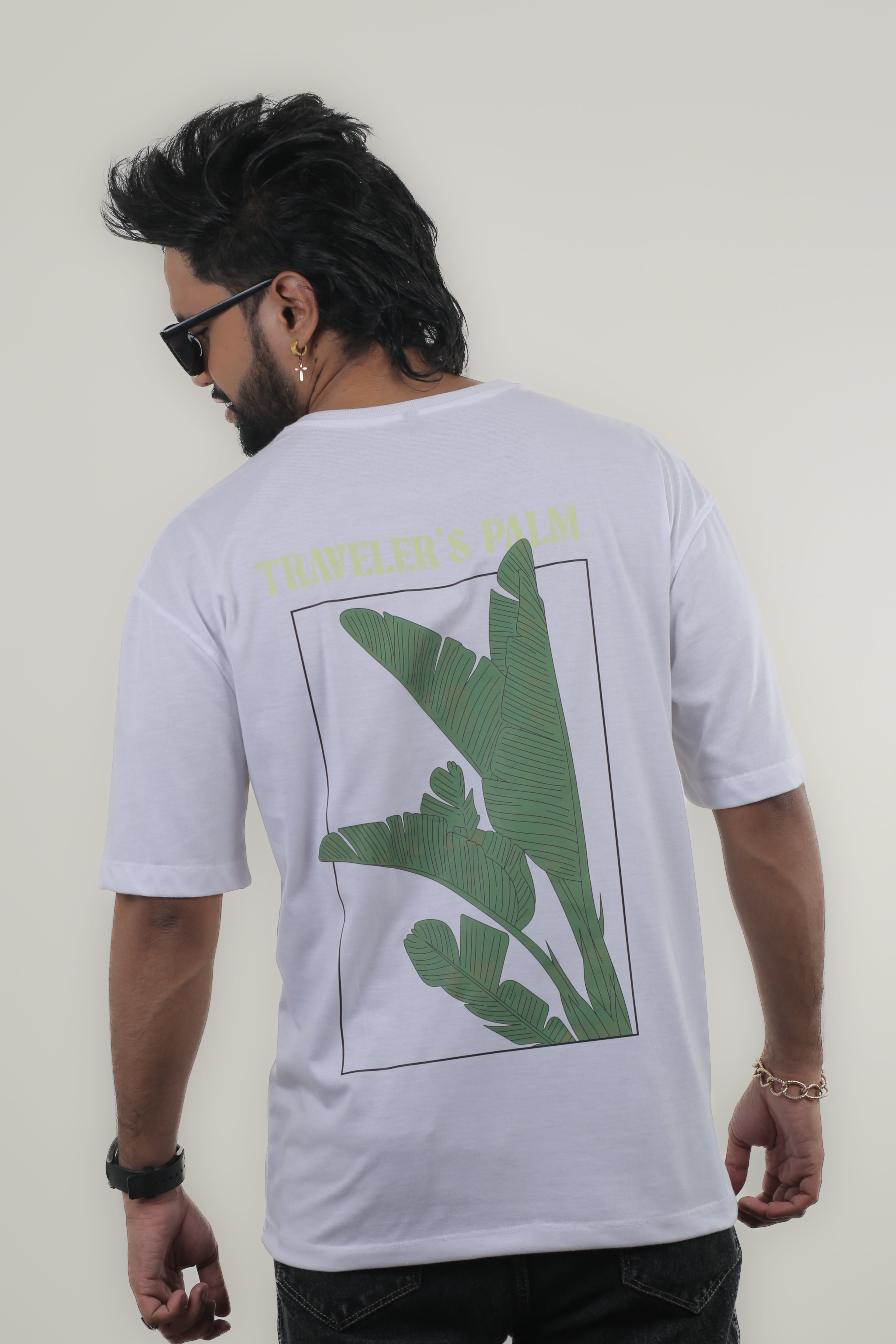 Traveler’s Palm Unisex Oversize Tee