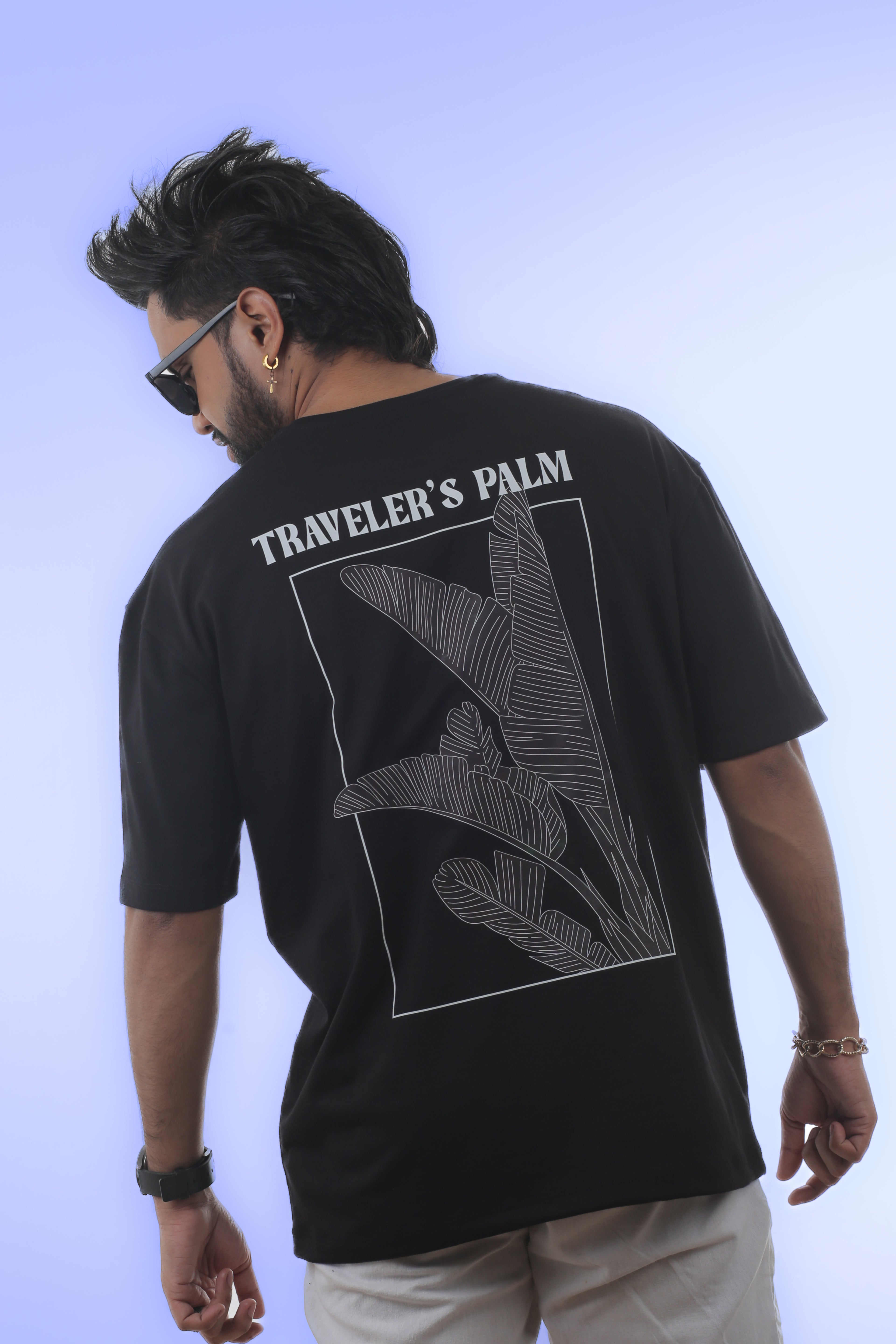 Traveler’s Palm Unisex Oversize Tee