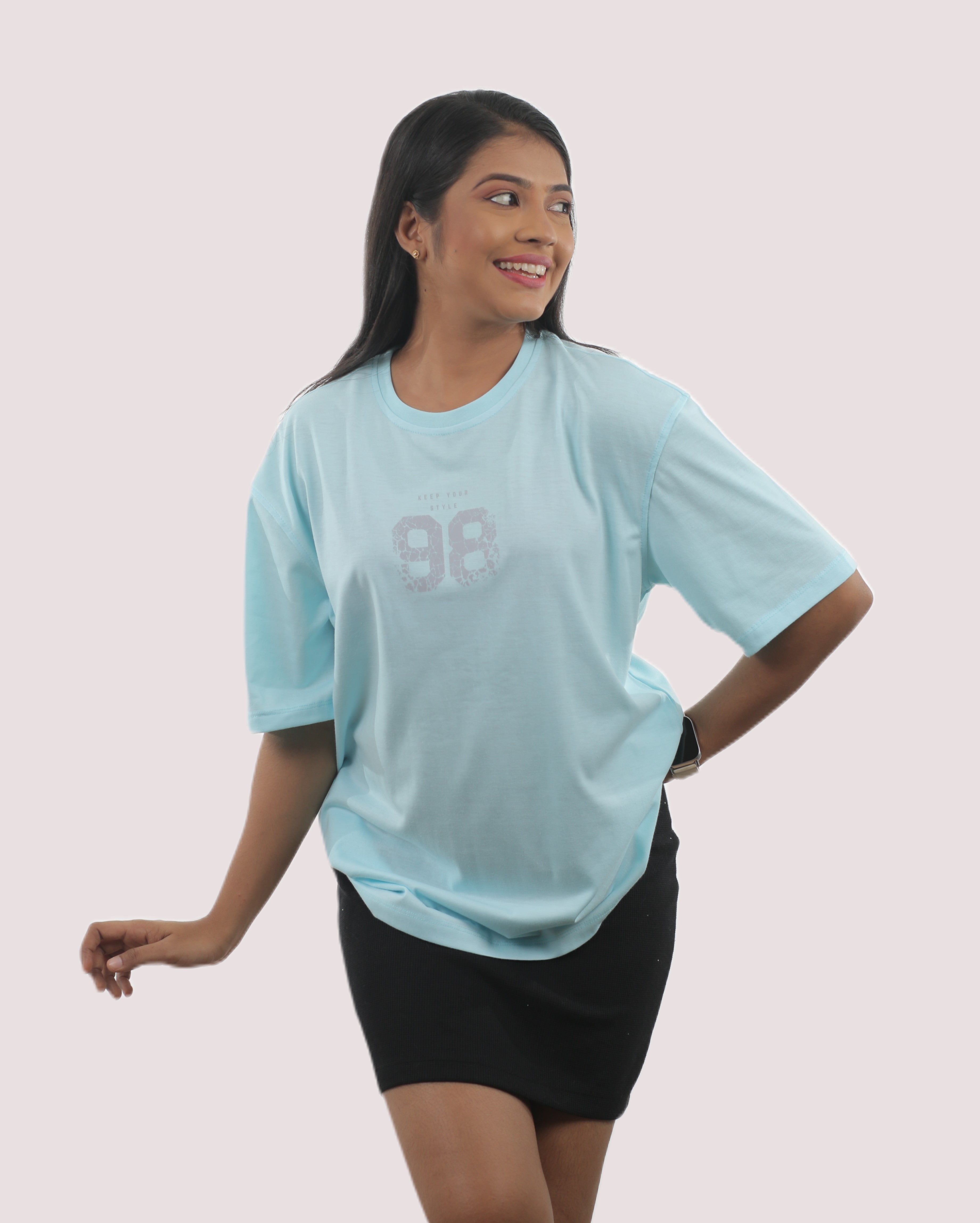 98 Floral Unisex Oversized Tee