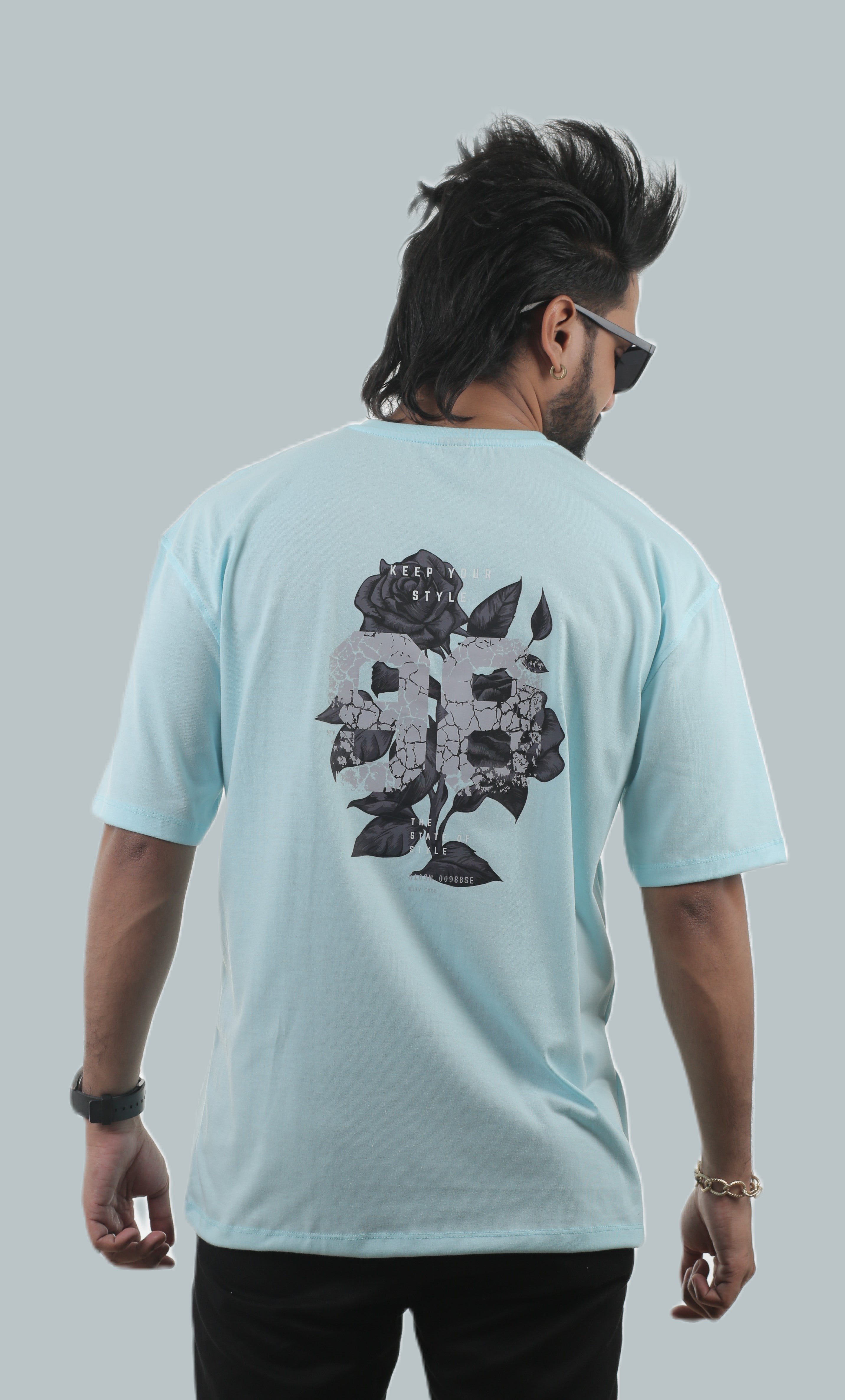 98 Floral Unisex Oversized Tee