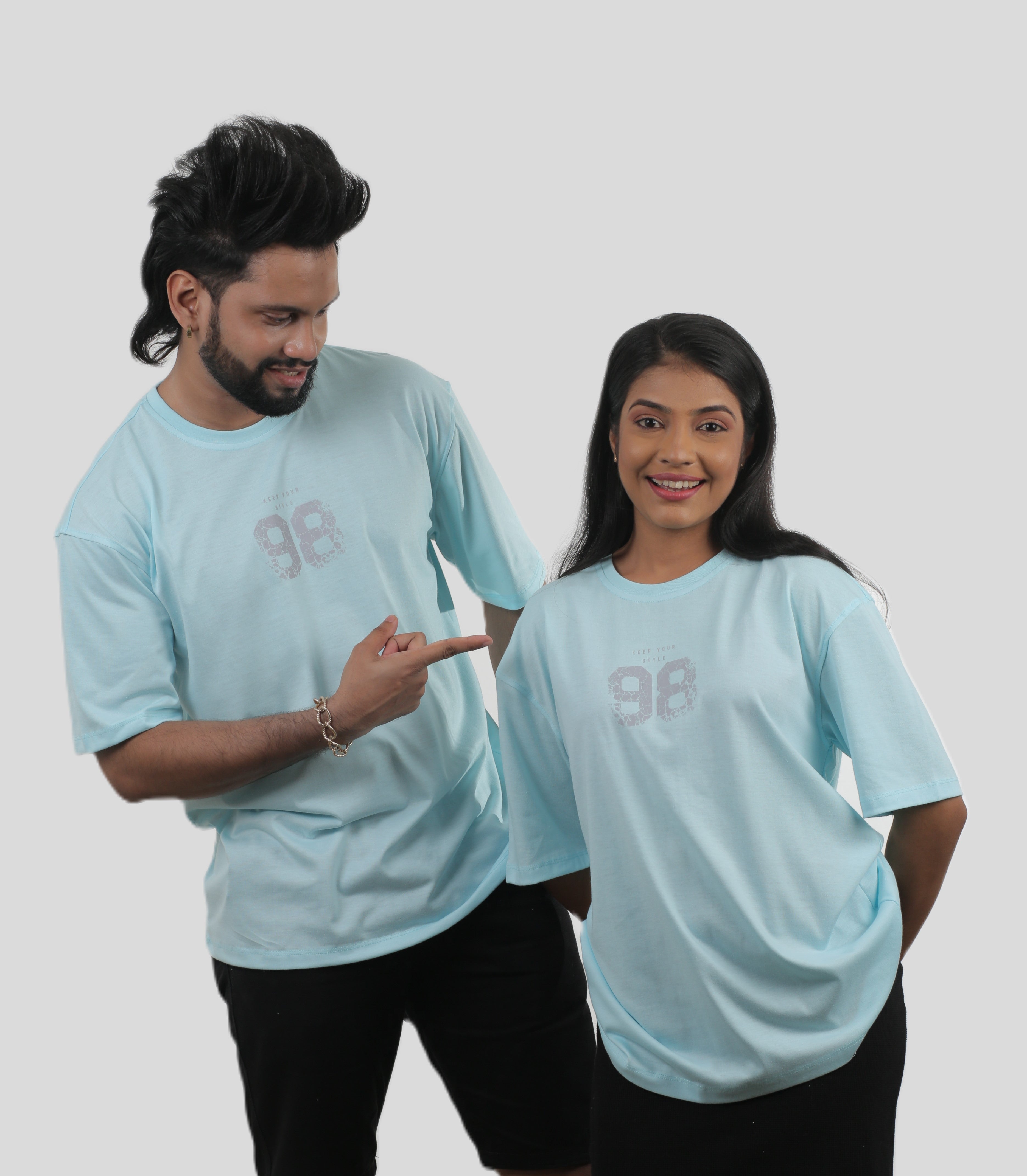 98 Floral Unisex Oversized Tee