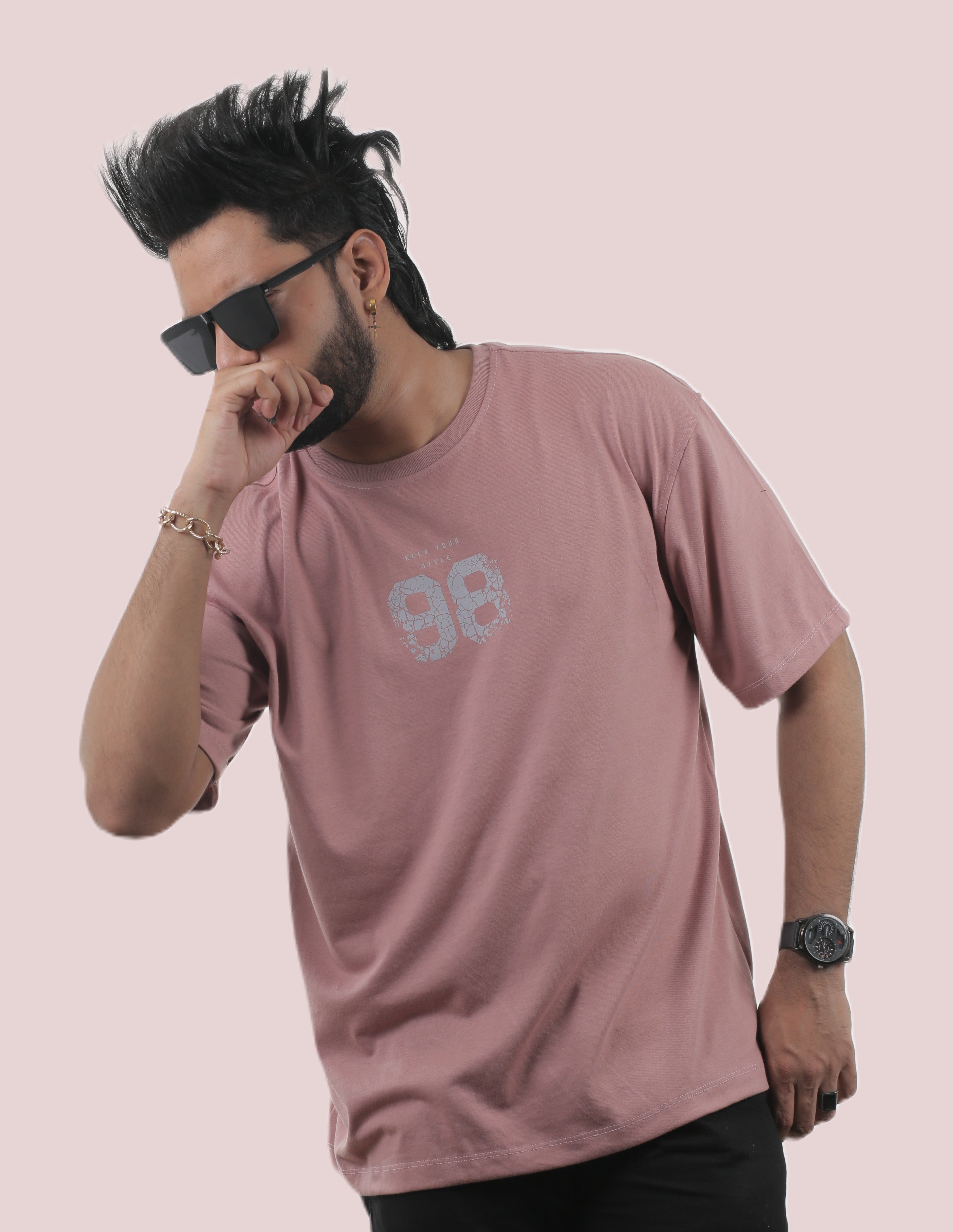 98 Floral Unisex Oversized Tee