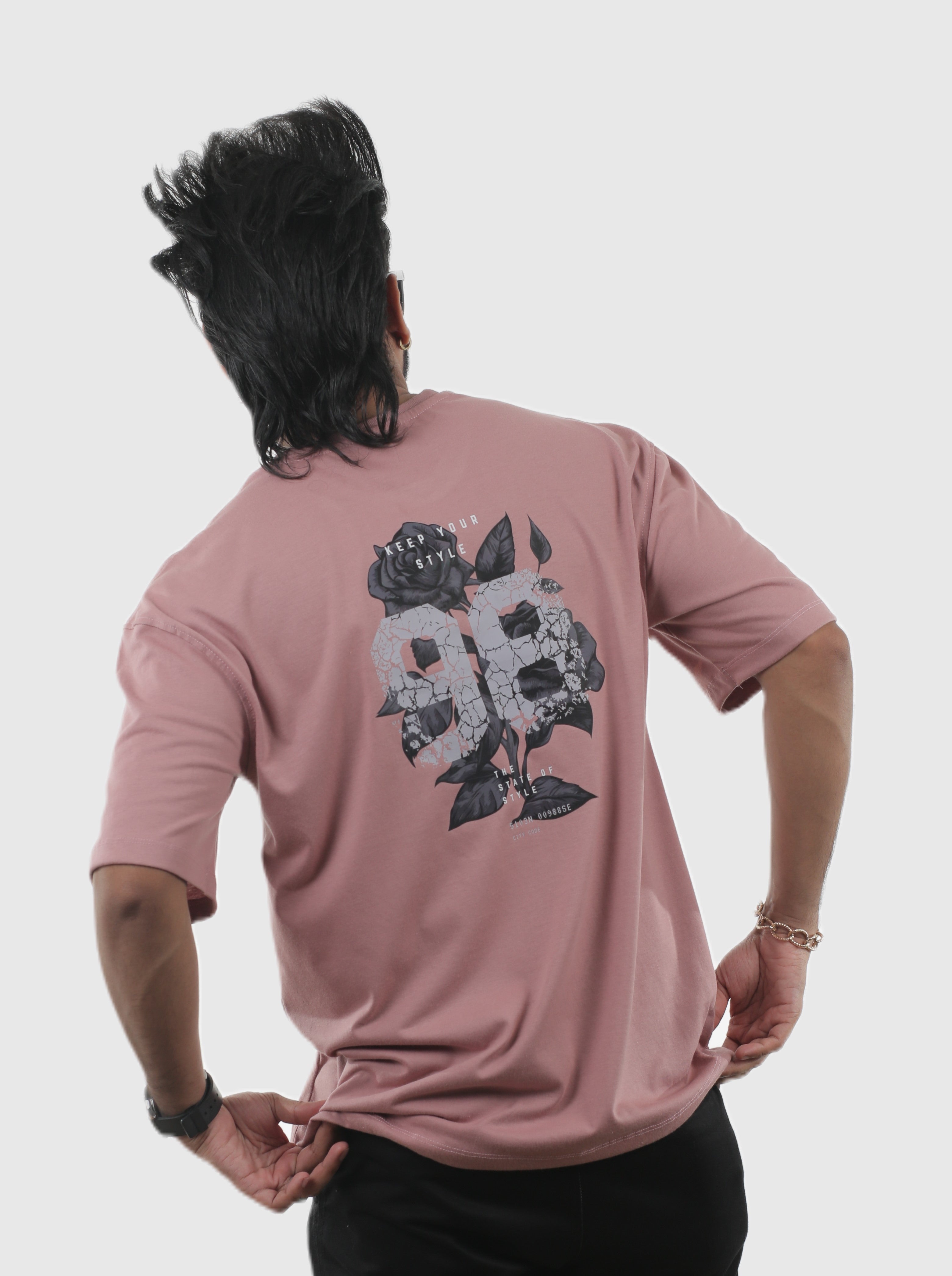 98 Floral Unisex Oversized Tee