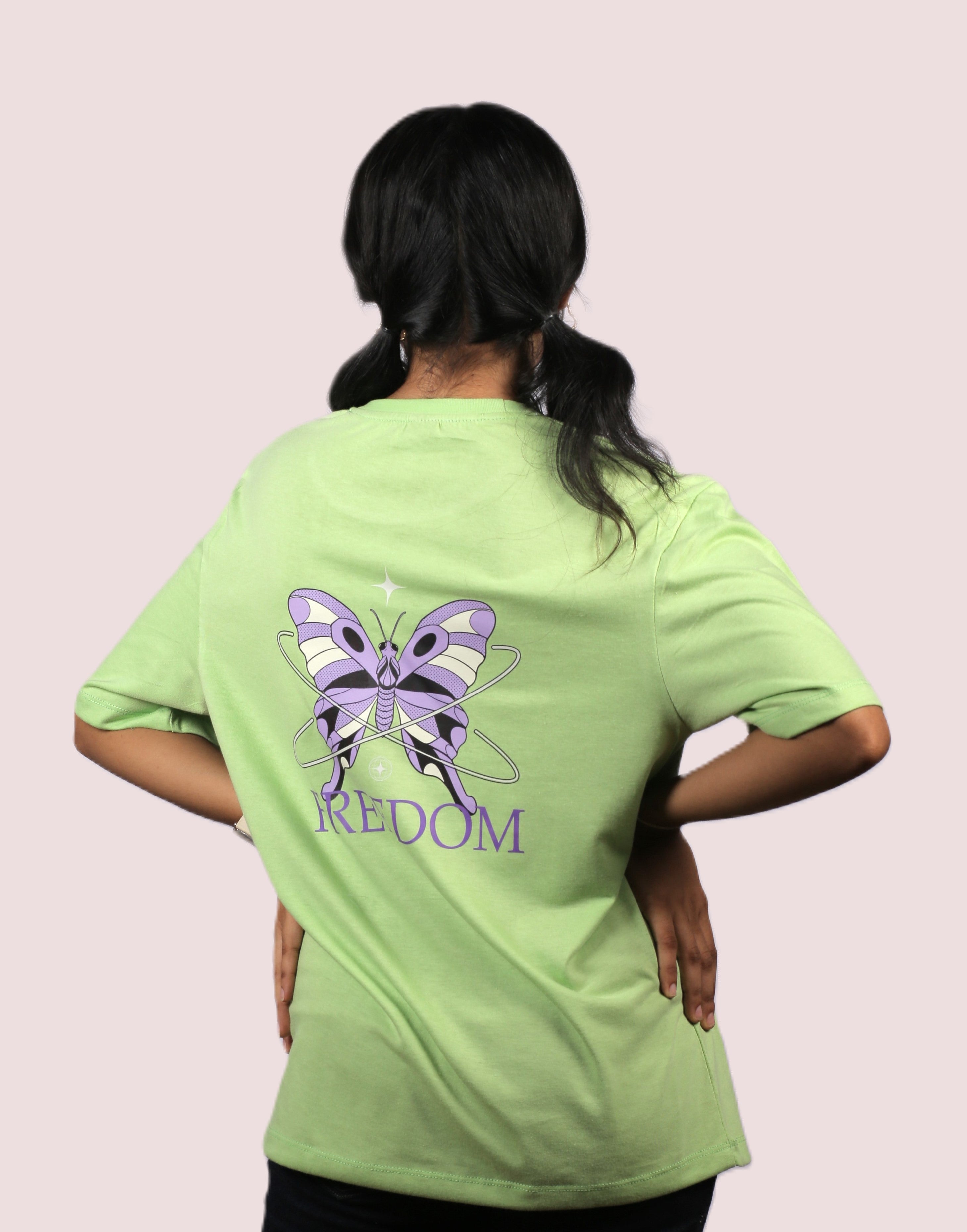 Freedom Butterfly Unisex Oversized Tee