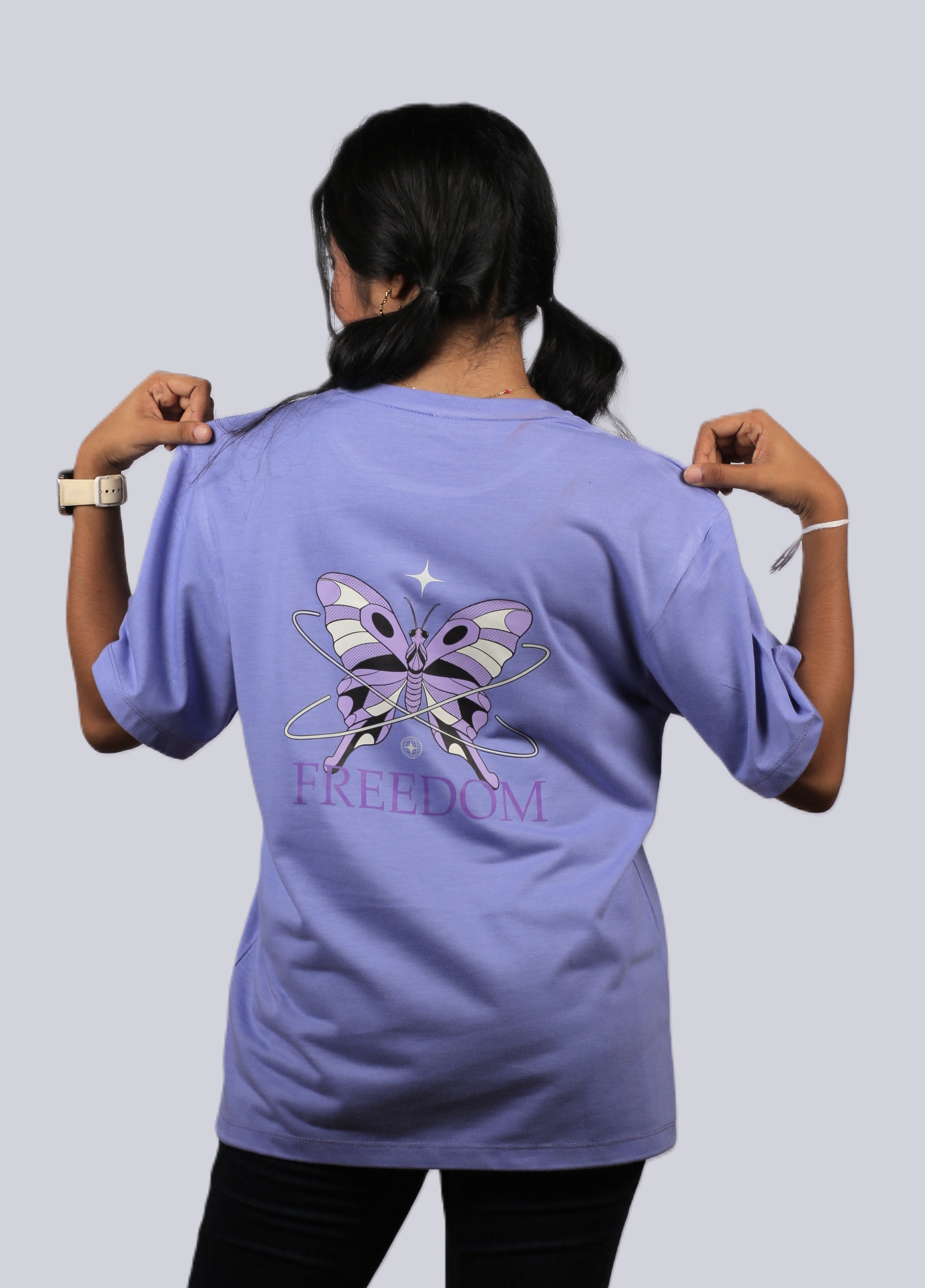 Freedom Butterfly Unisex Oversized Tee
