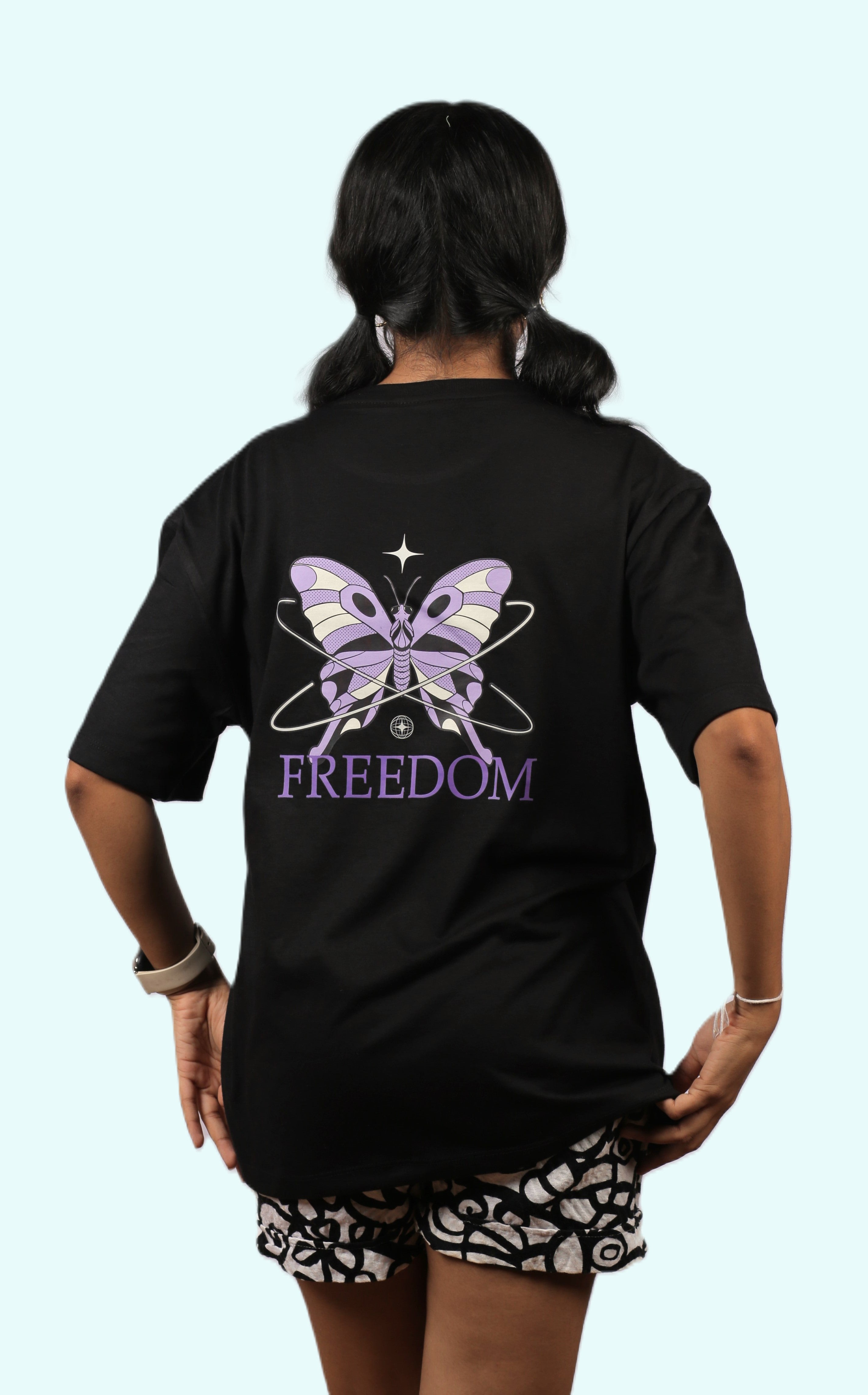 Freedom Butterfly Unisex Oversized Tee