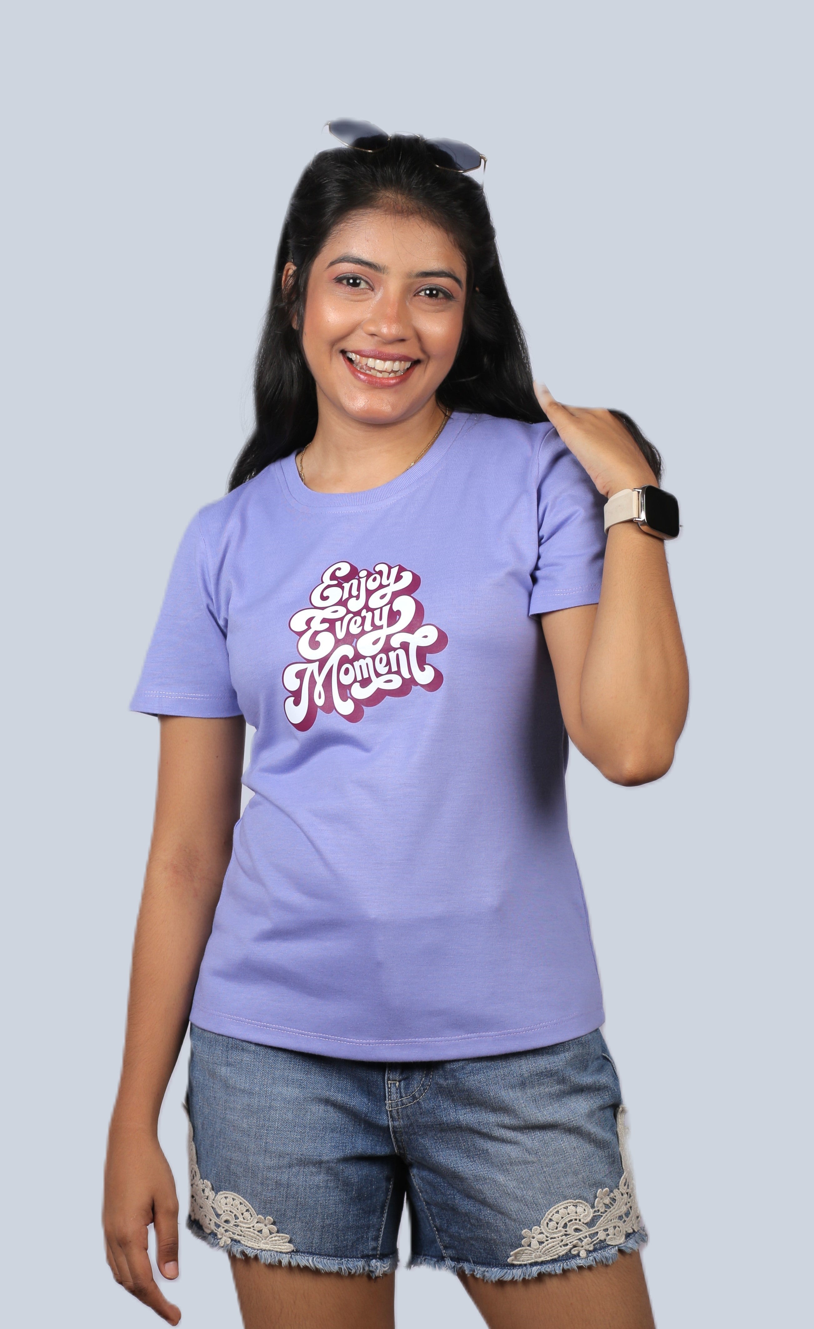 Positive Vibes Graphic Ladies Tee