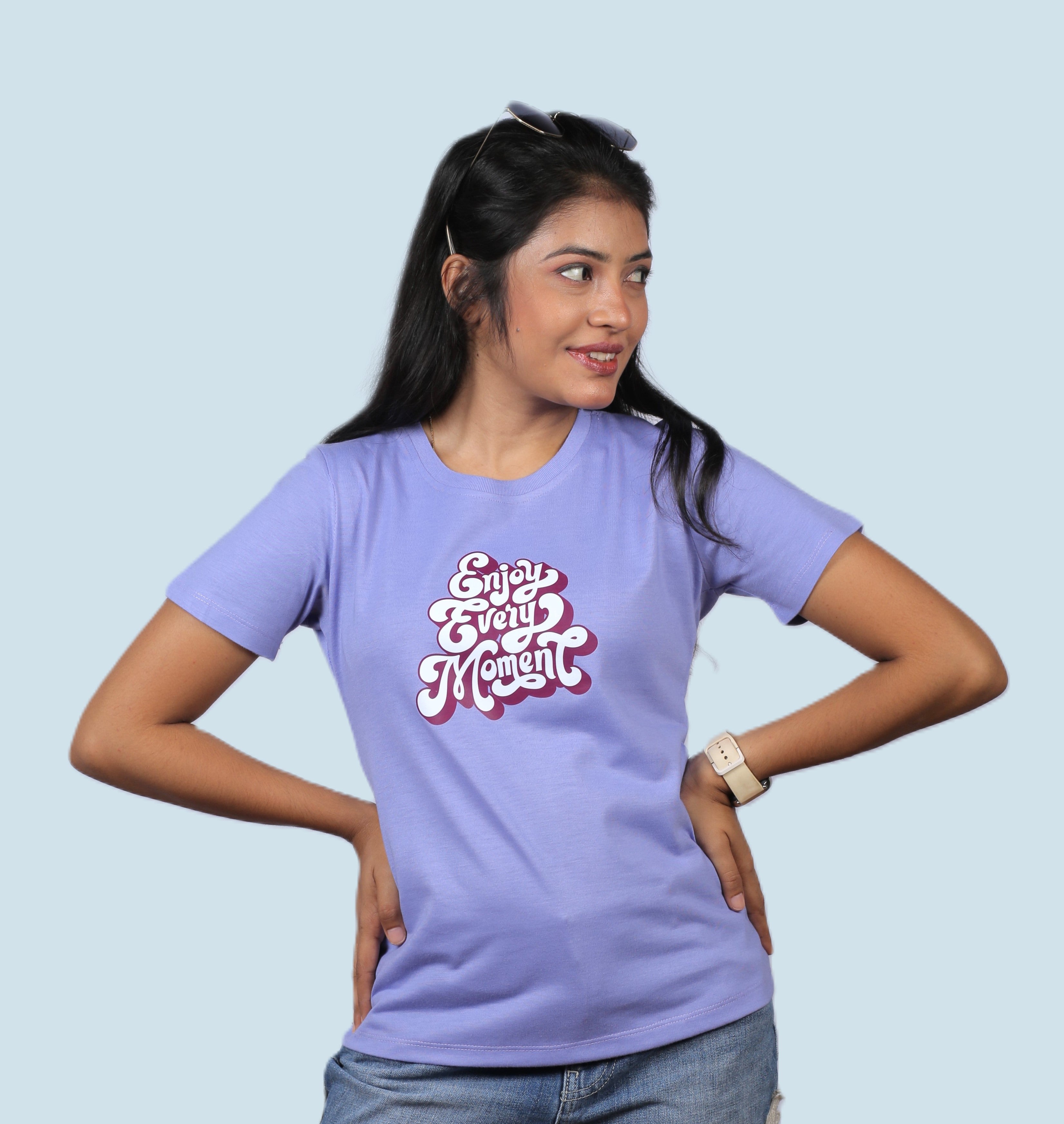 Positive Vibes Graphic Ladies Tee