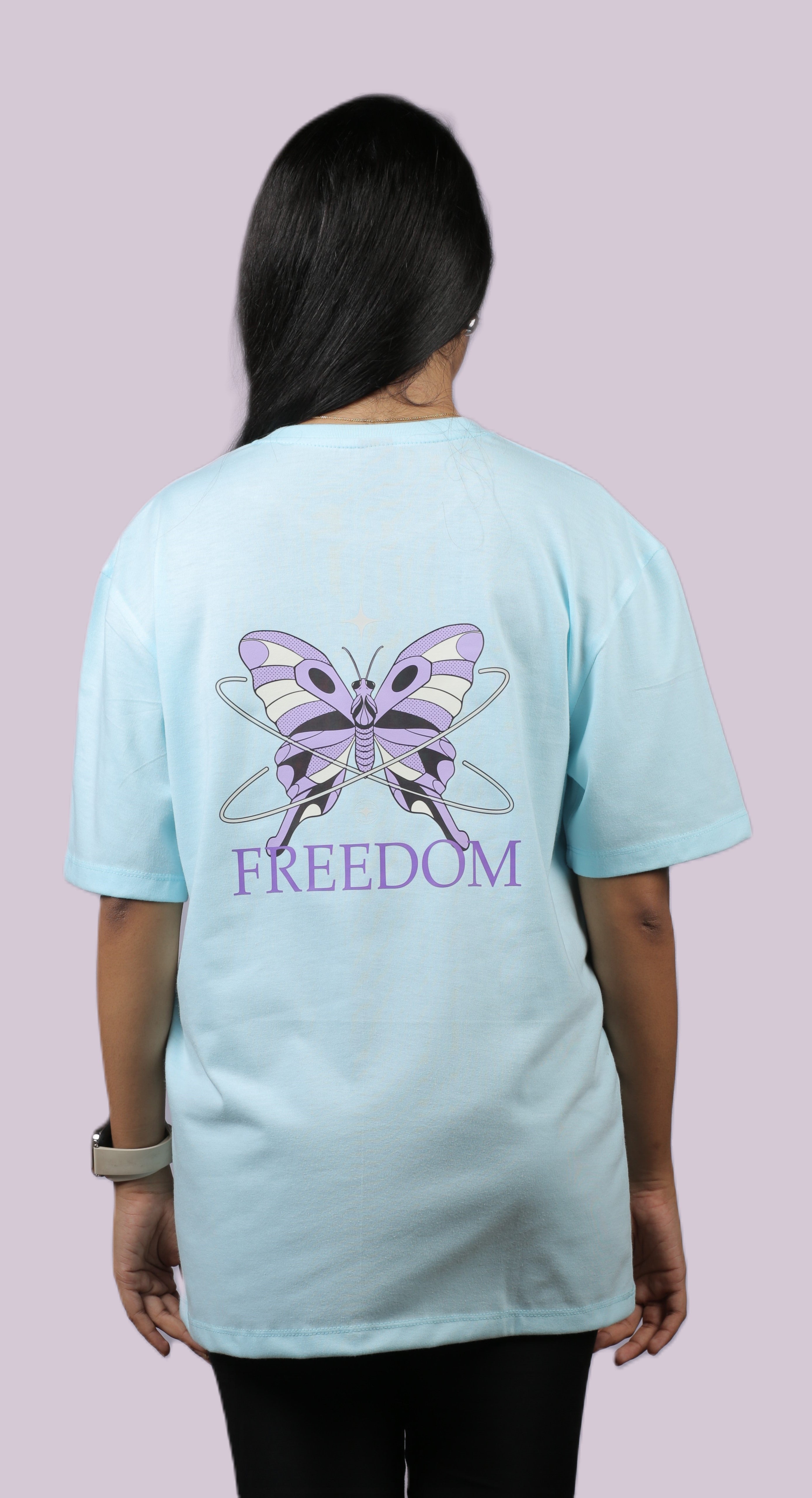 Freedom Butterfly Unisex Oversized Tee