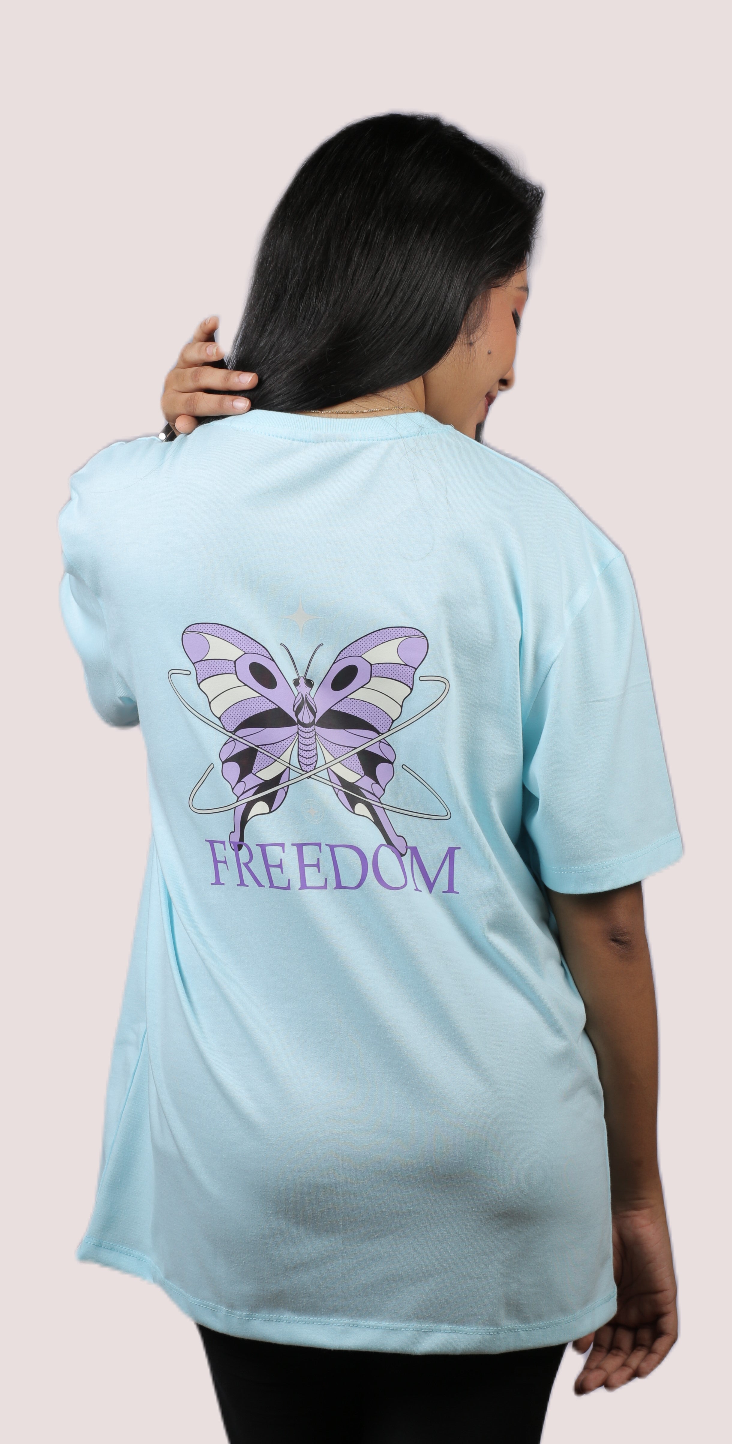 Freedom Butterfly Unisex Oversized Tee