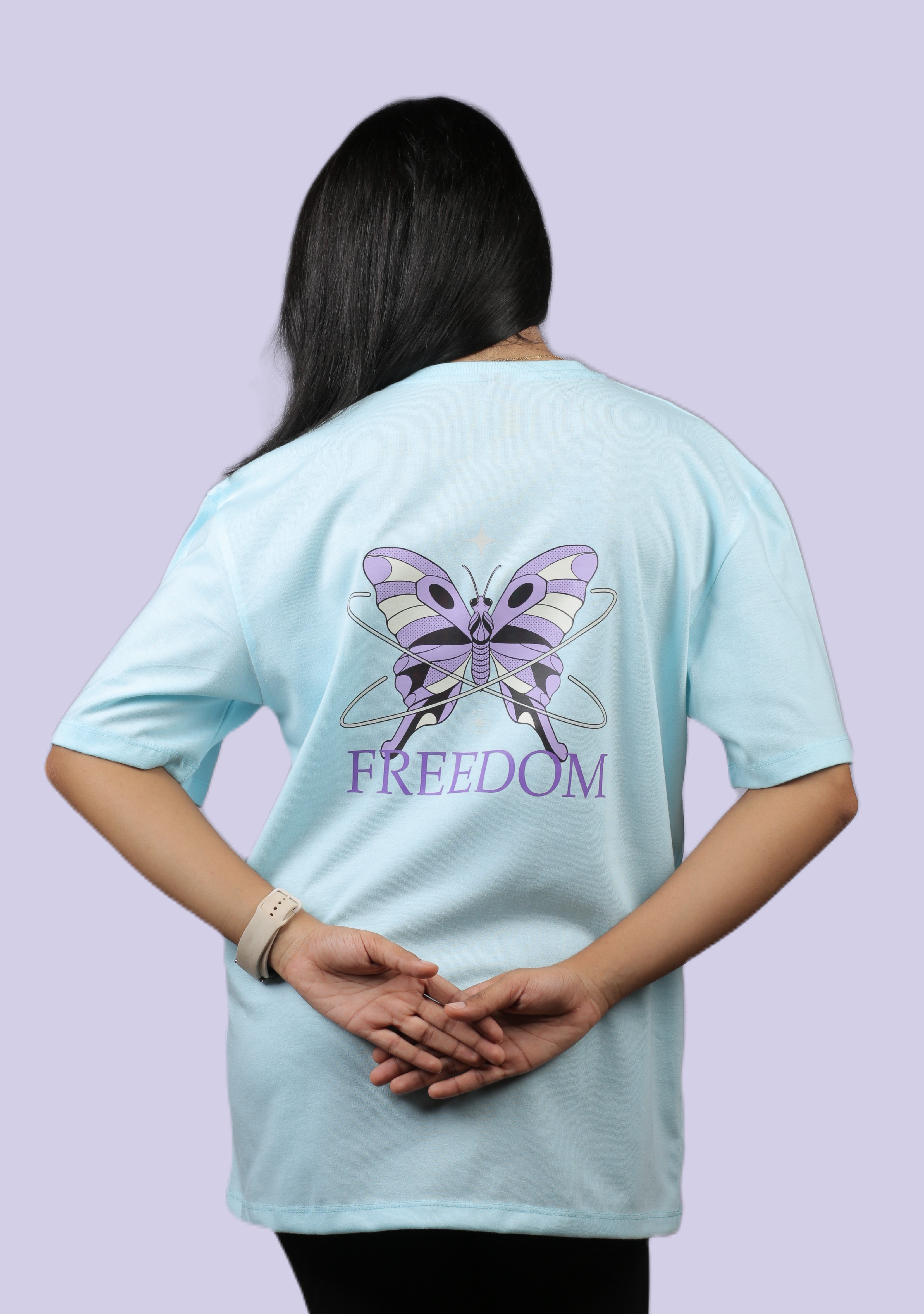 Freedom Butterfly Unisex Oversized Tee