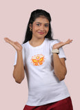Golden Butterfly Graphic Ladies Tee