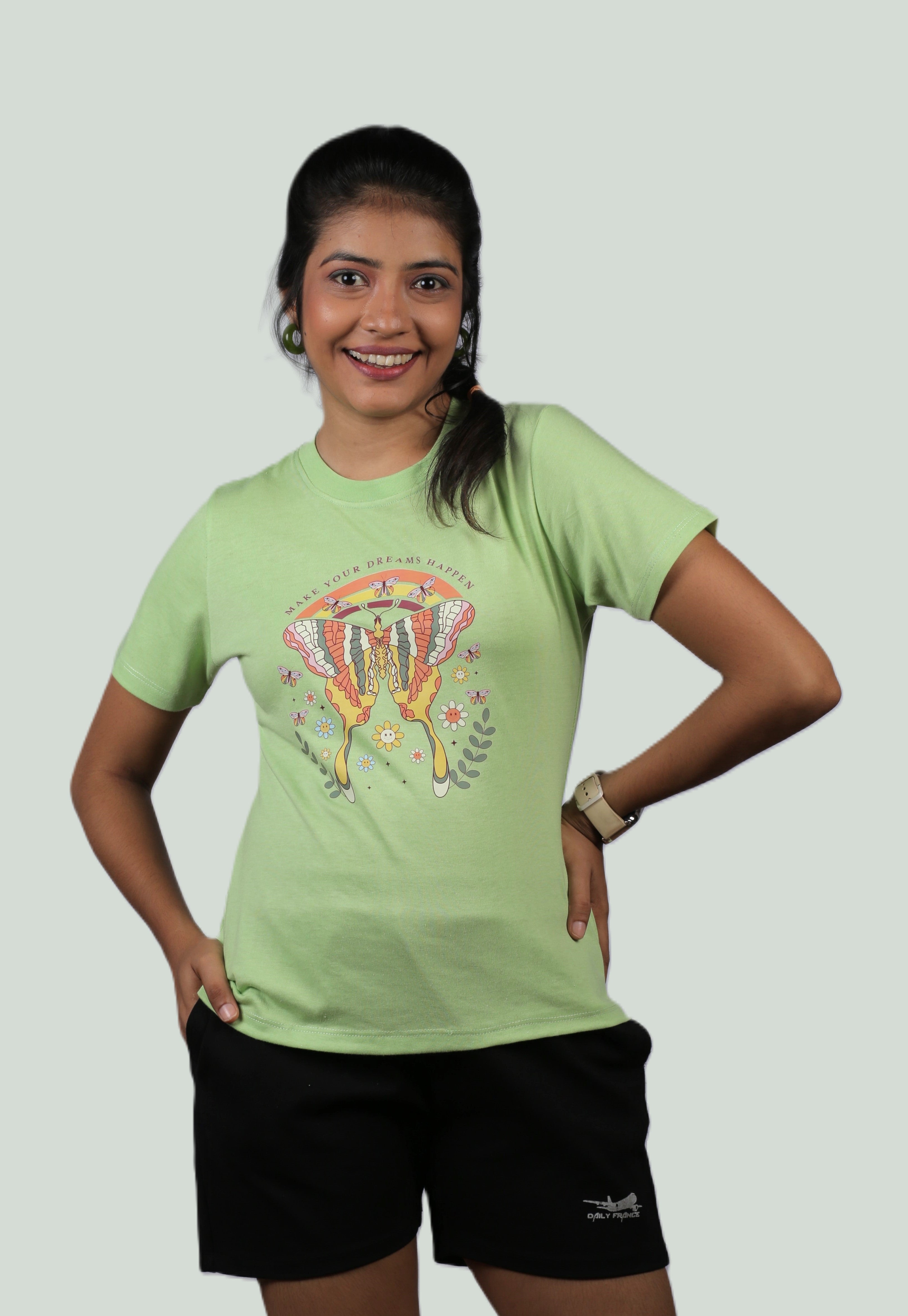Dream Butterfly Graphic Ladies Tee