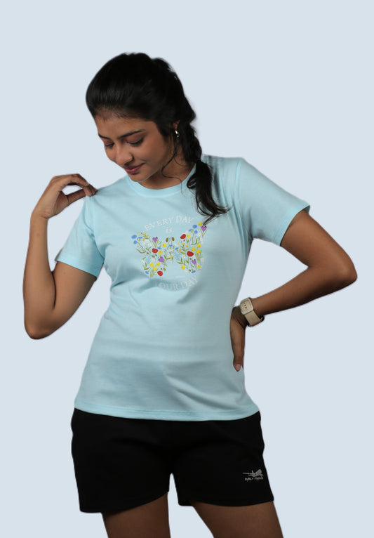 Everyday Floral Graphic Ladies Tee