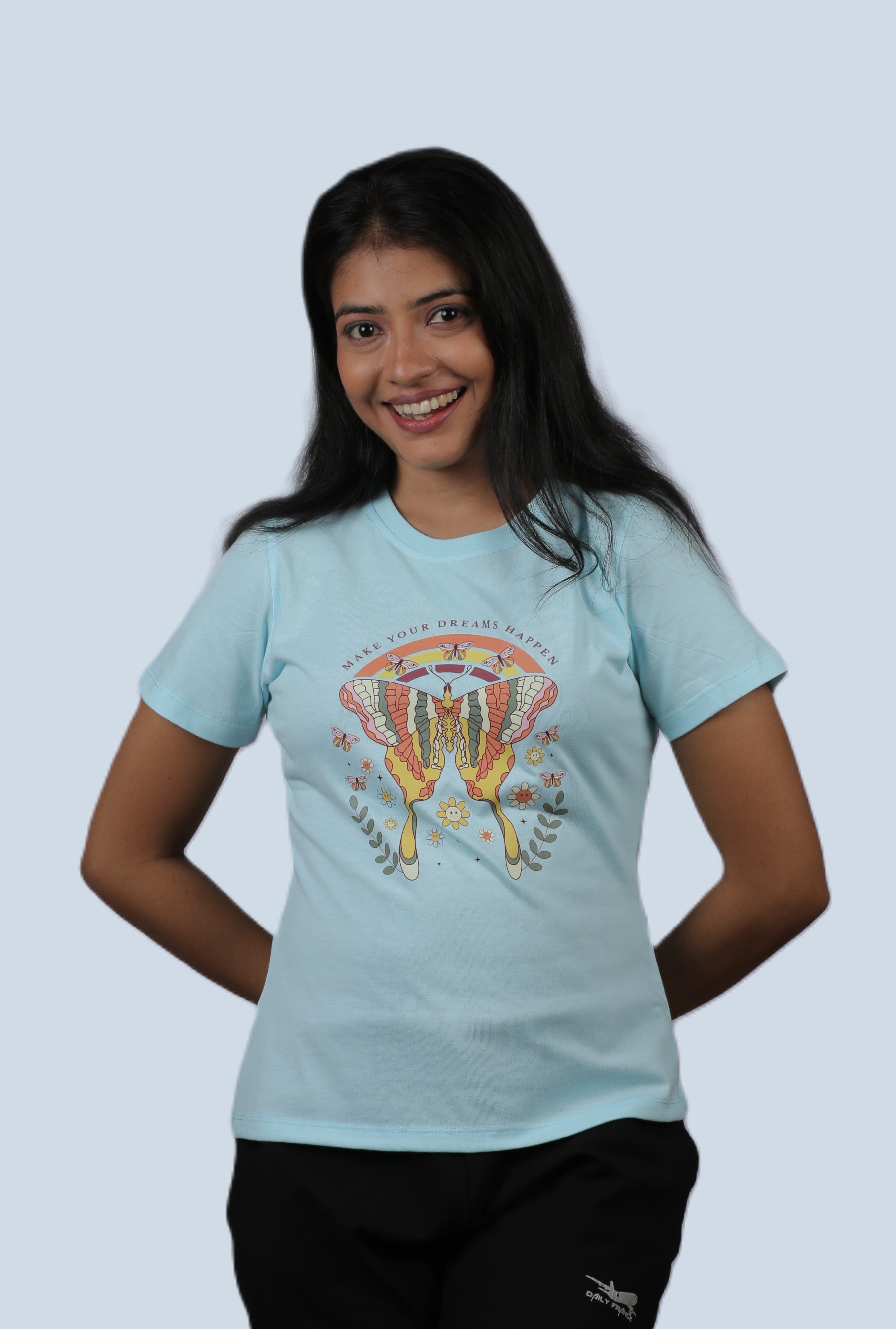 Dream Butterfly Graphic Ladies Tee