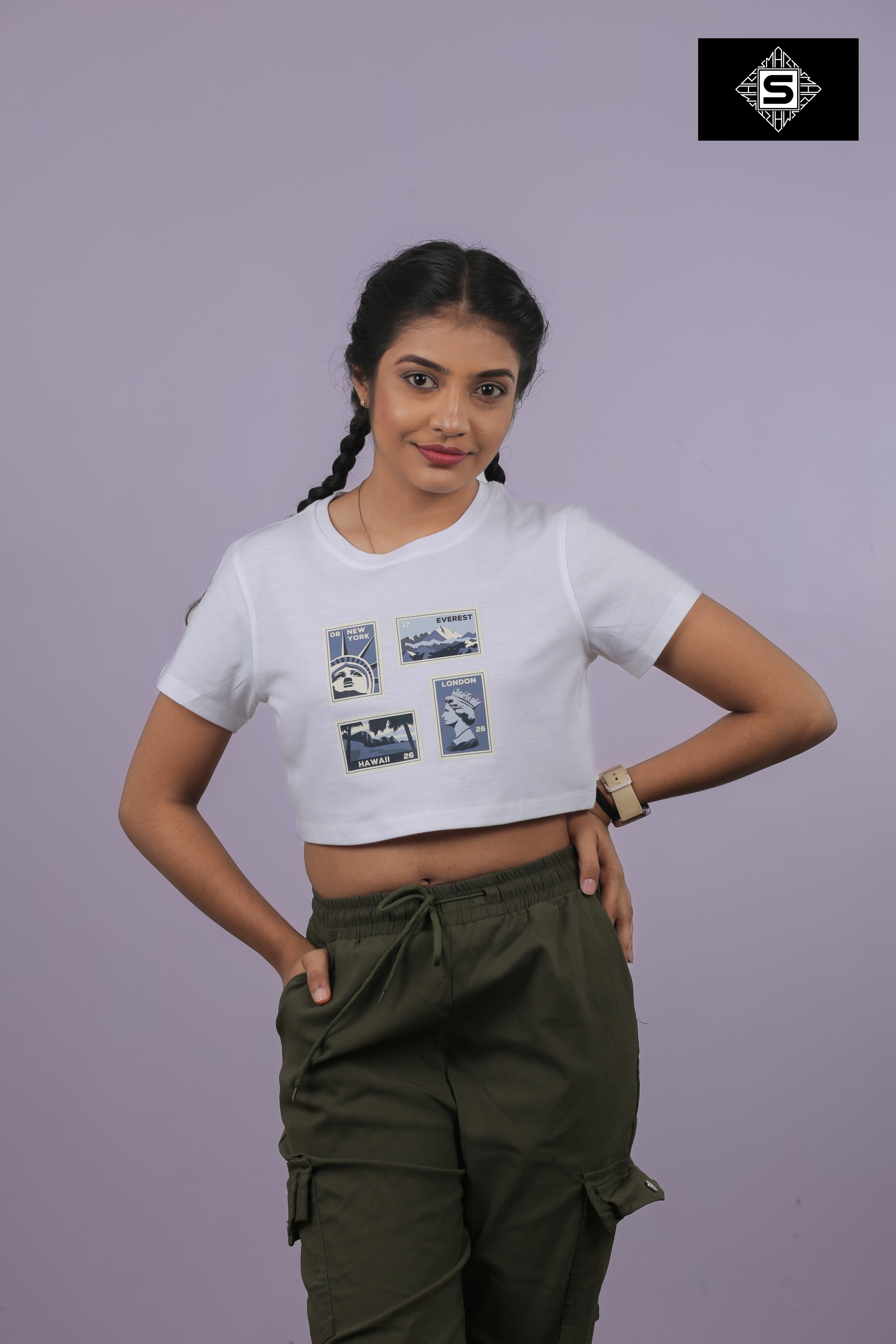 Stamps Graphic design Crop Top