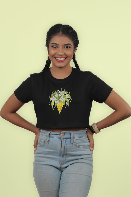 Flowers with Crop Top